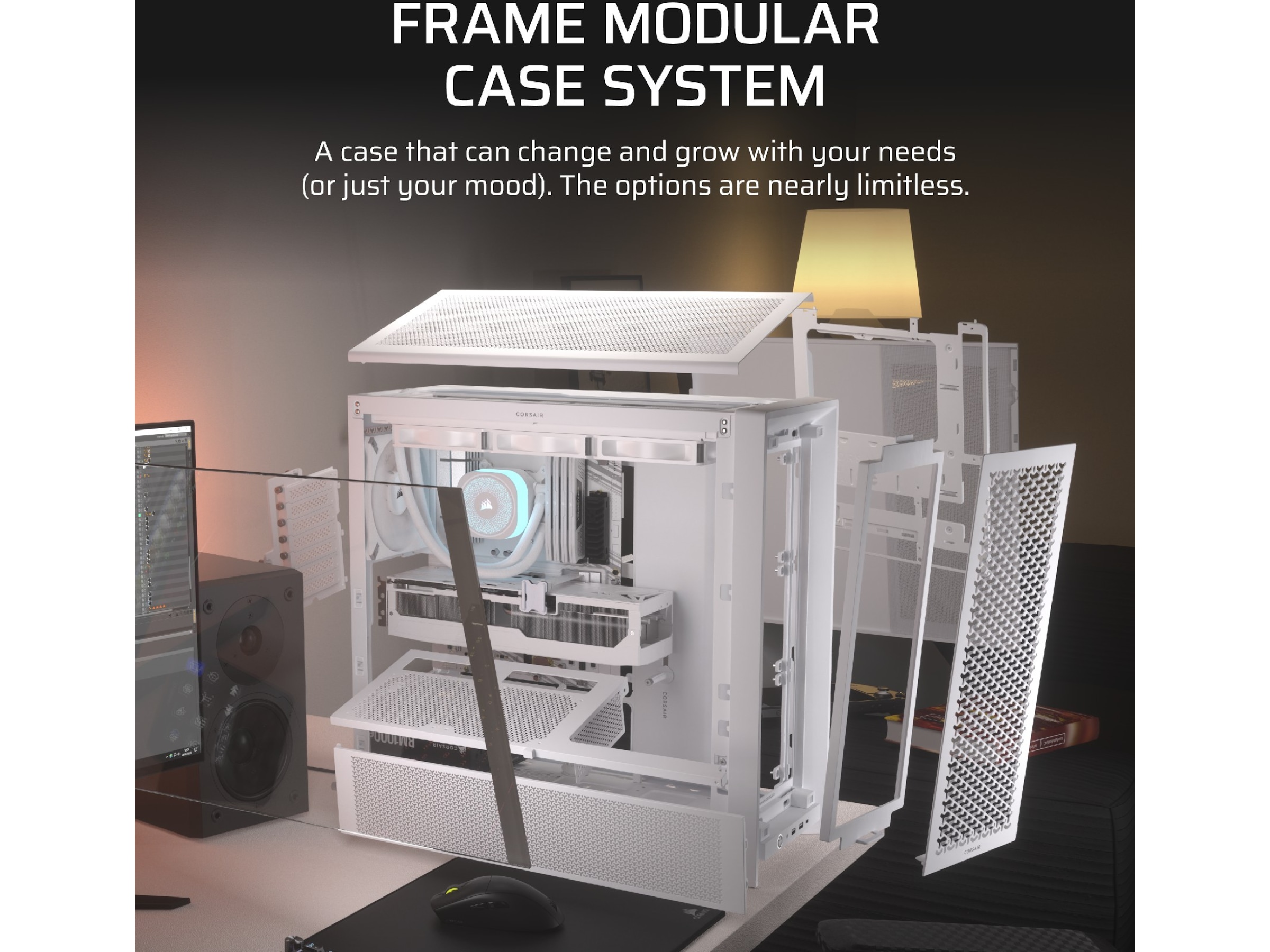 Corsair FRAME 4000D Mid-Tower (vit) Midi tower