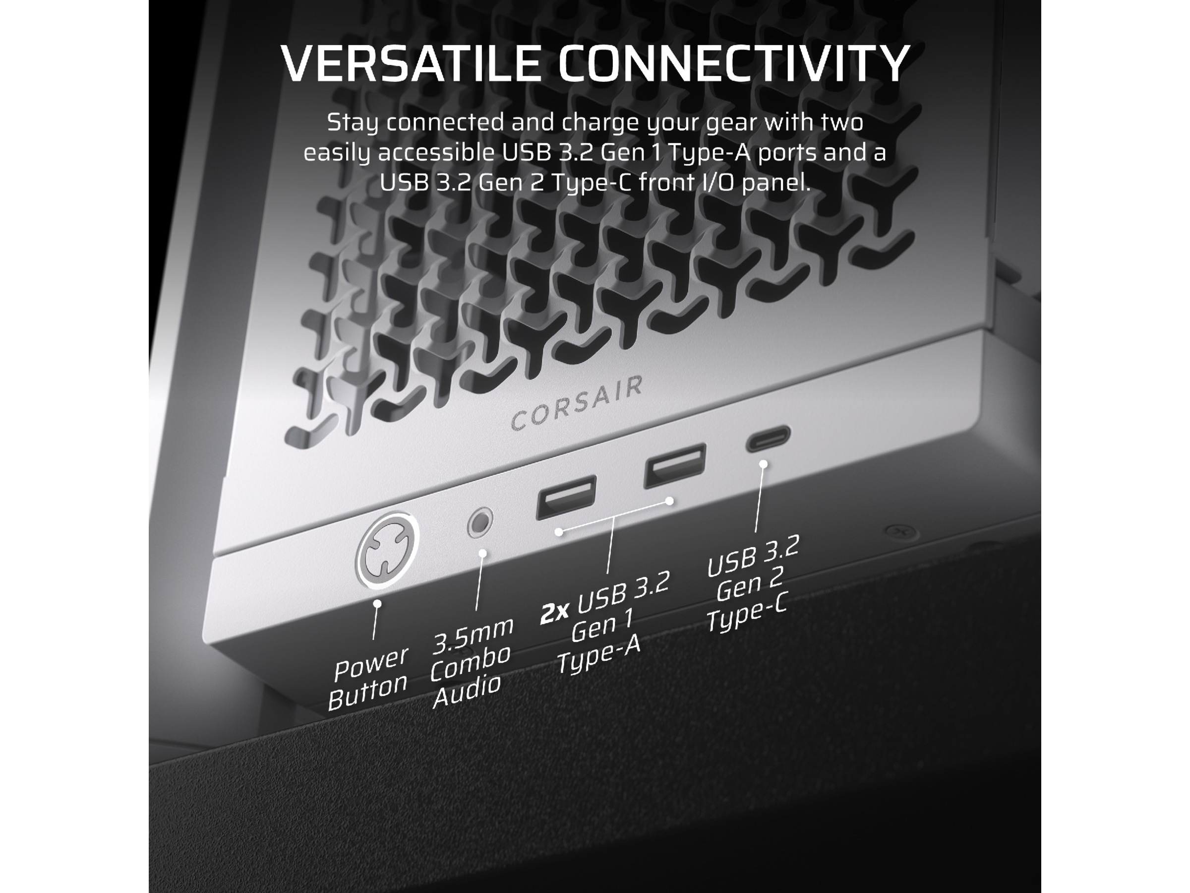 Corsair FRAME 4000D Mid-Tower (vit) Midi tower