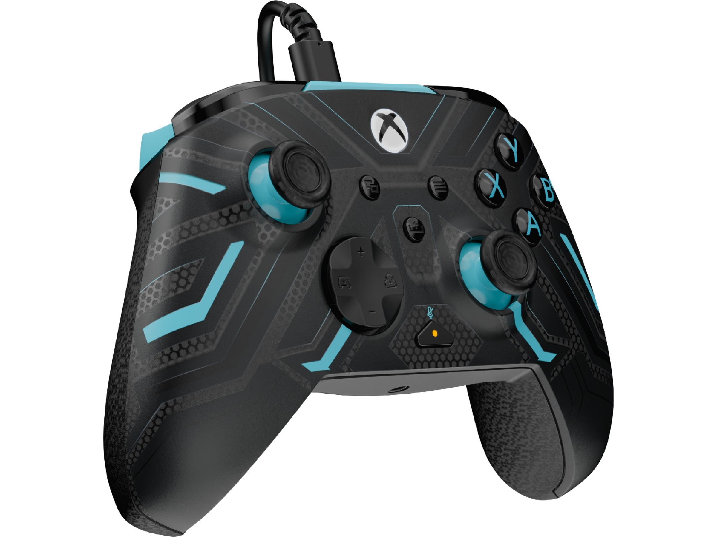 PDP Rematch Glow Wired Controller (titanstål) Tillbehör till spelkonsoler