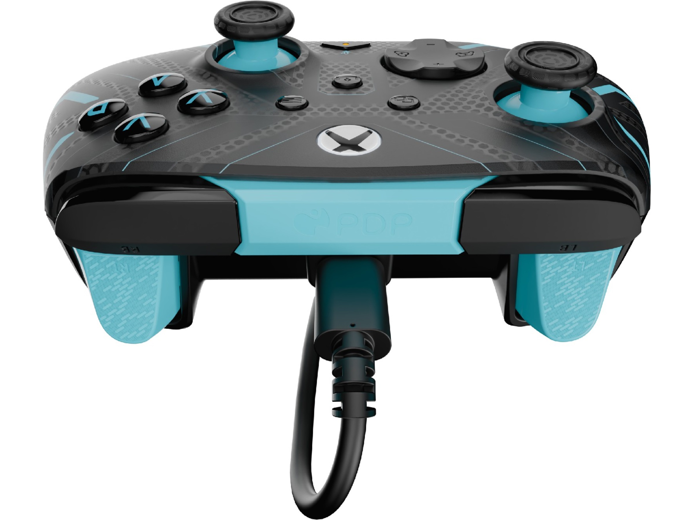 PDP Rematch Glow Wired Controller (titanstål) Tillbehör till spelkonsoler