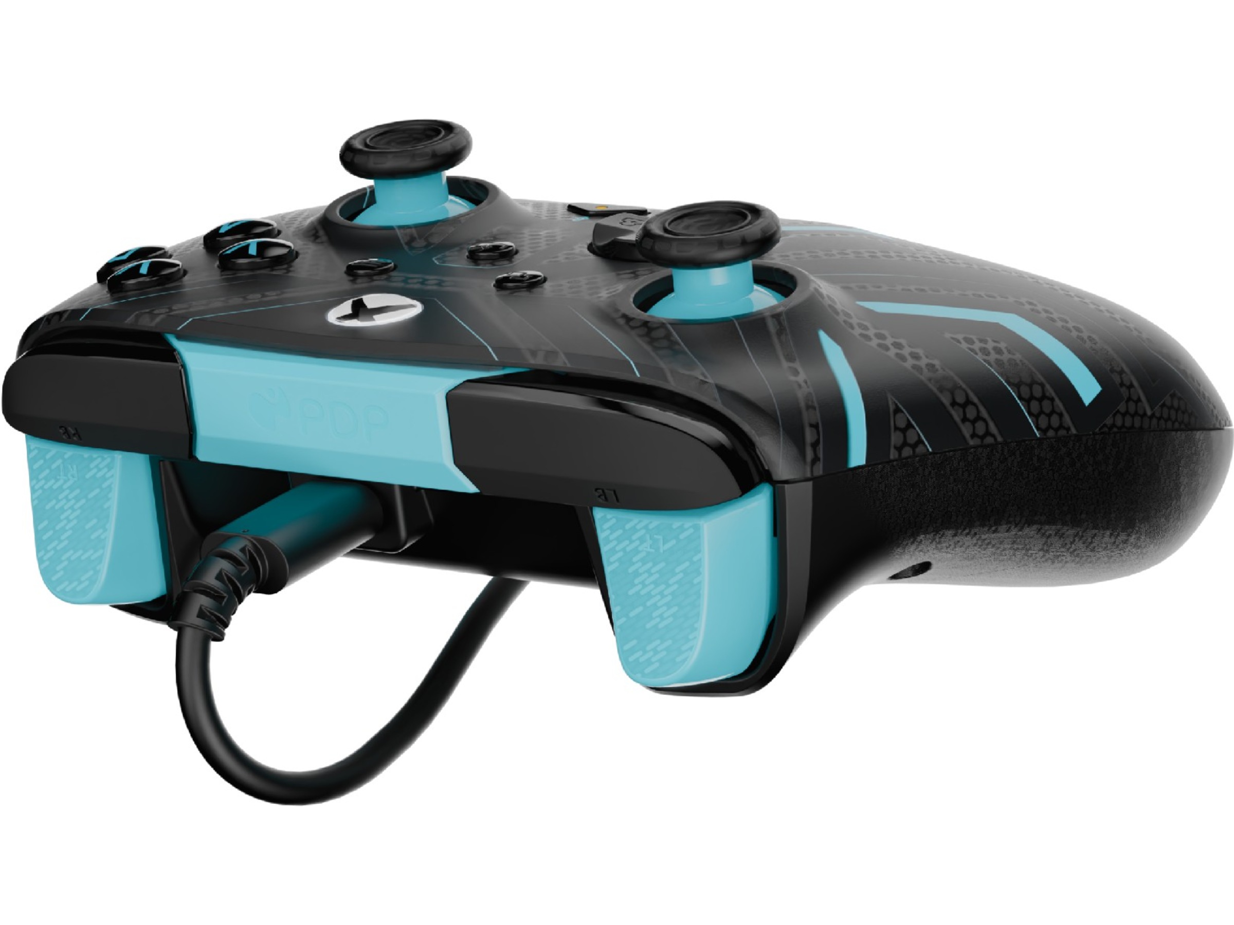 PDP Rematch Glow Wired Controller (titanstål) Tillbehör till spelkonsoler