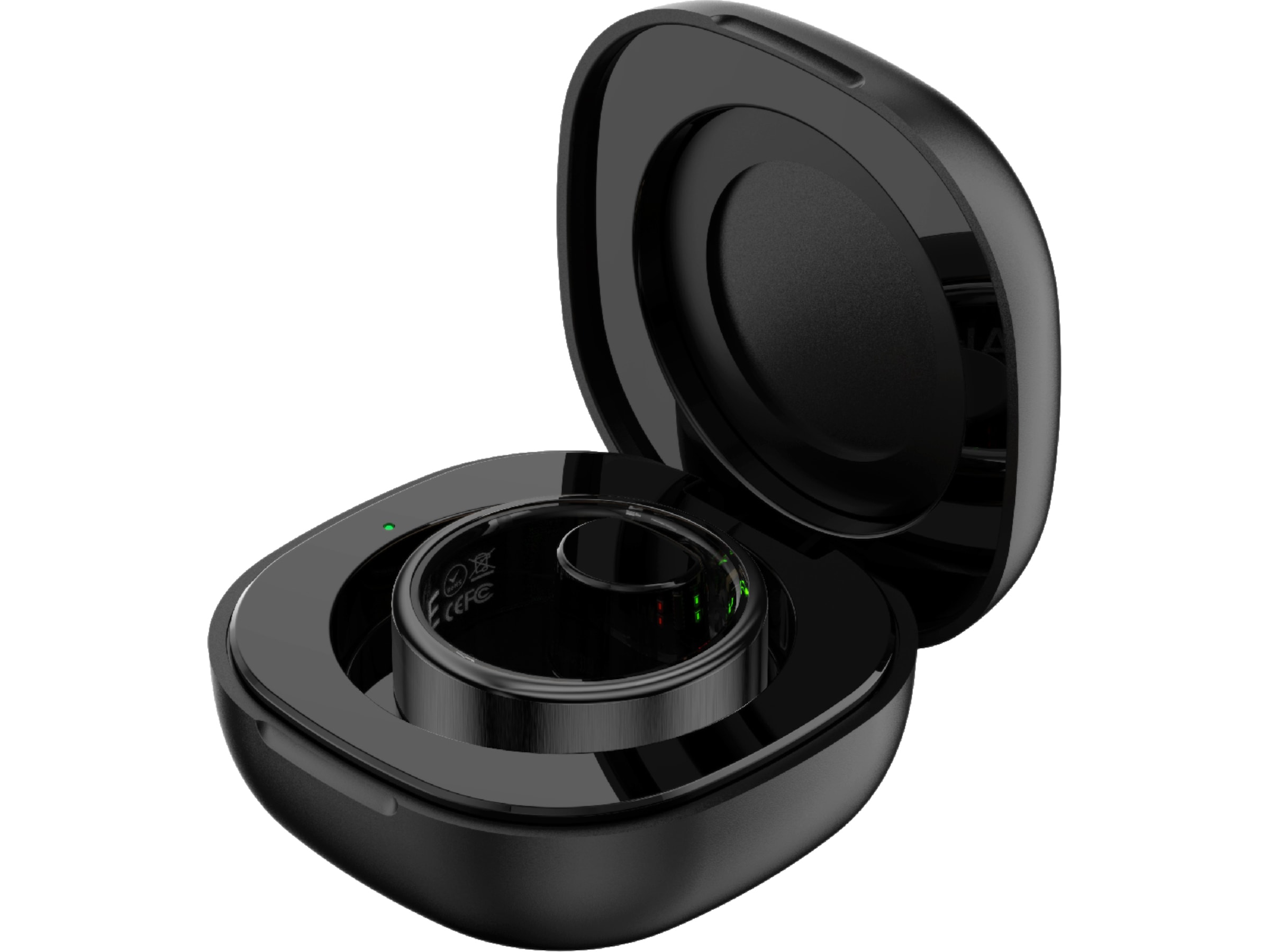 Haale II Smart Ring str. 8 (matt svart) Smart ring