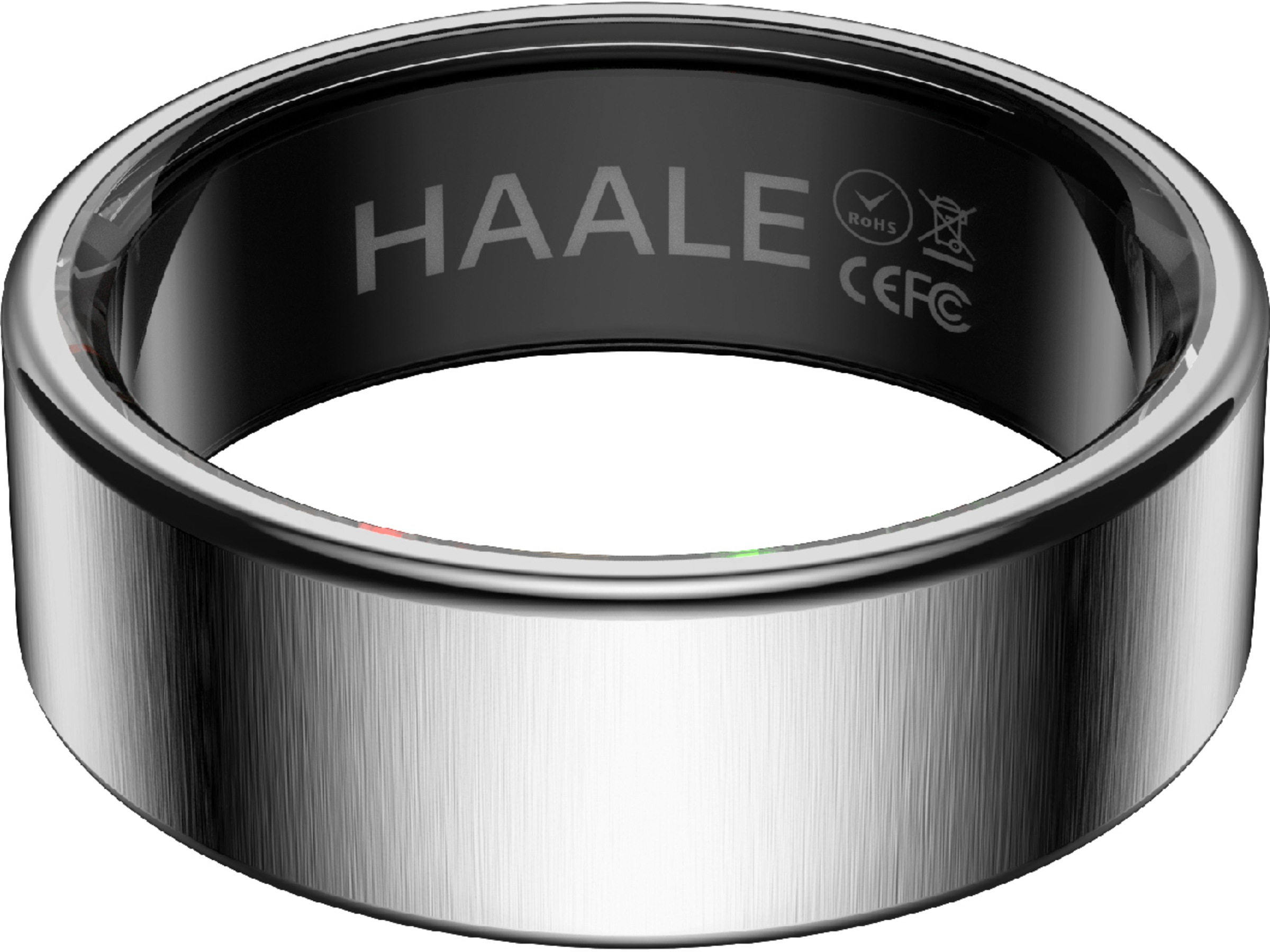 Haale II Smart Ring str. 12 (borstad silver) Smart ring