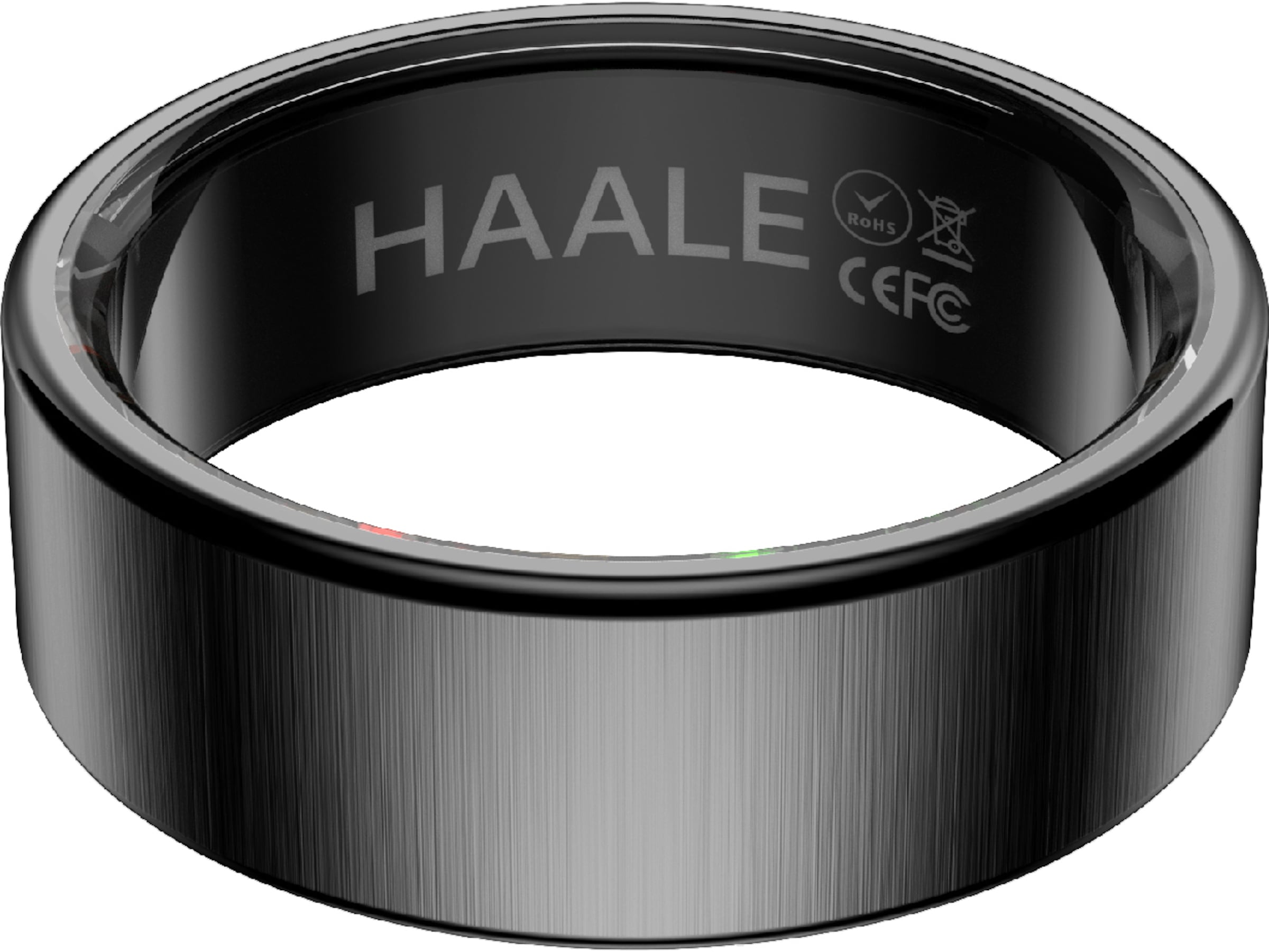 Haale II Smart Ring str. 12 (matt svart) Smart ring