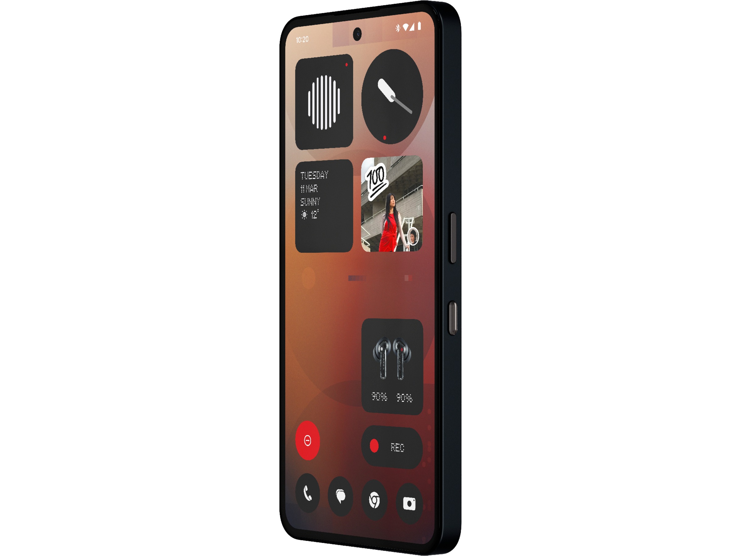 Nothing Phone (3a) 128GB (svart) Mobiltelefoner