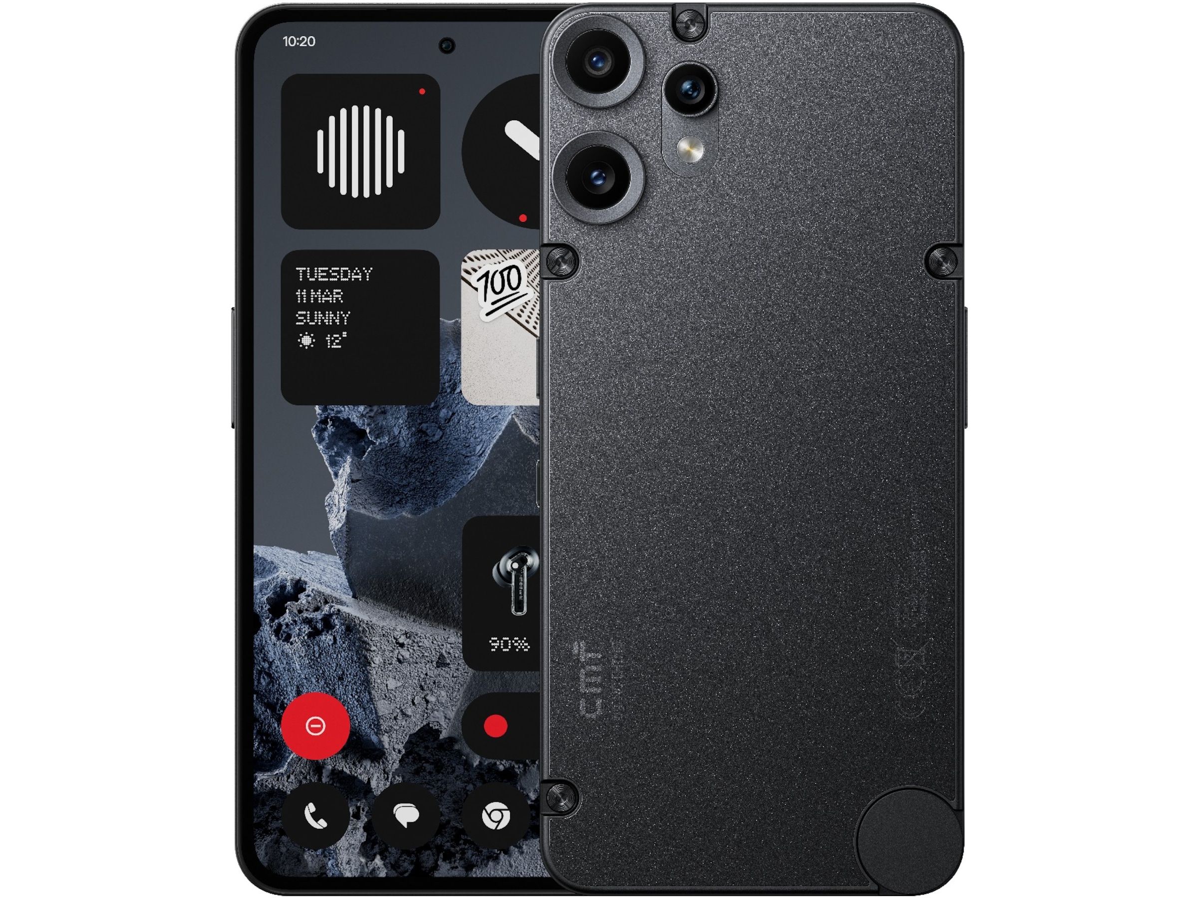 CMF Phone 2 Pro 128GB (svart) Mobiltelefoner