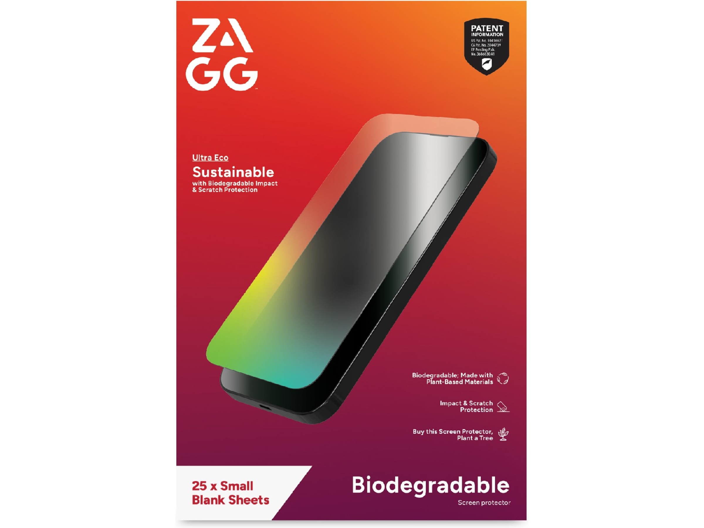 ZAGG Ultra Eco Smartphone skärmskydd Skärmskydd mobiltelefon