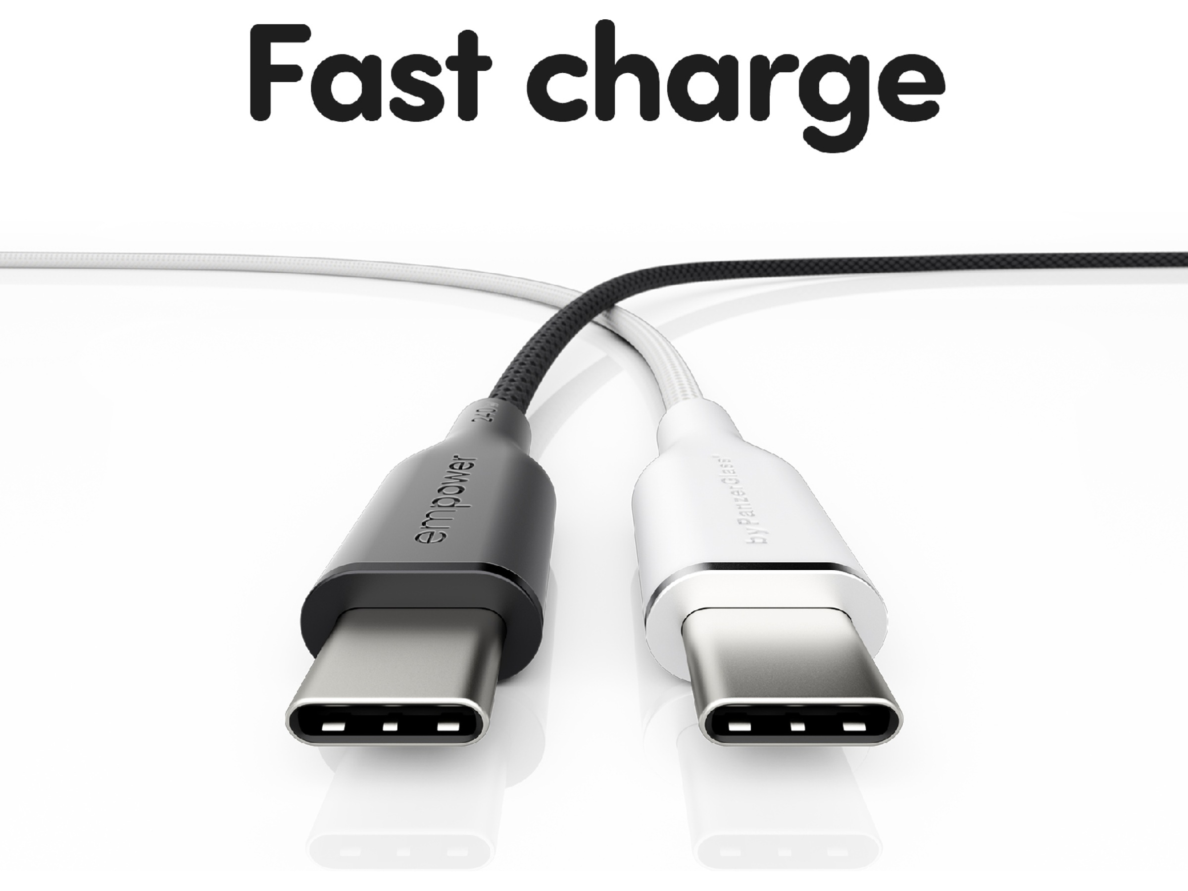 PanzerGlass Racing 240W USB-C kabel, 2m (svart) USB-kablar