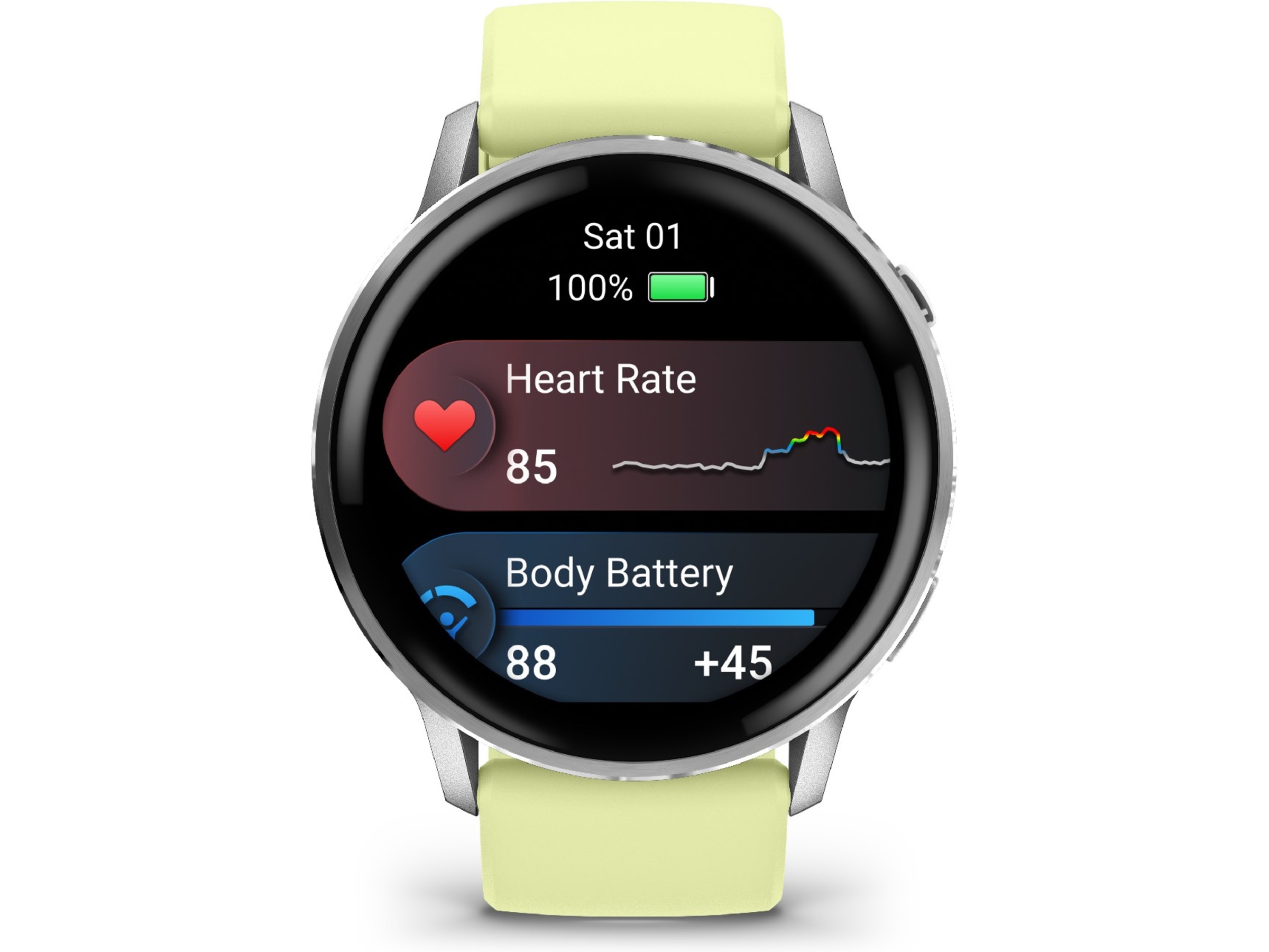 Garmin Venu 4 45mm GPS (silver/citron) Smartwatches