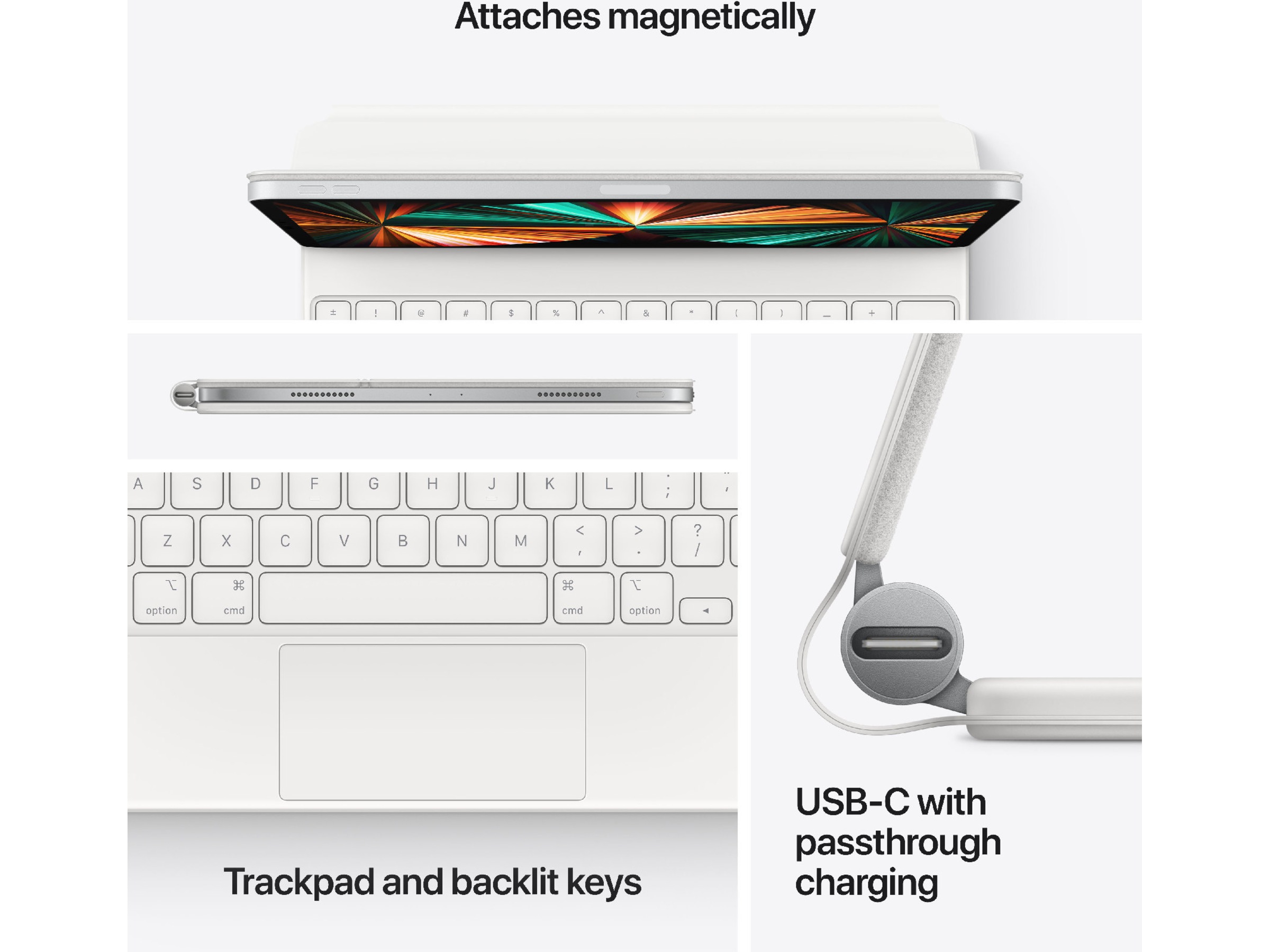 Apple iPad Pro 13" Magic Keyboard 13 (white) -B-Grade Demo övrigt i datorer