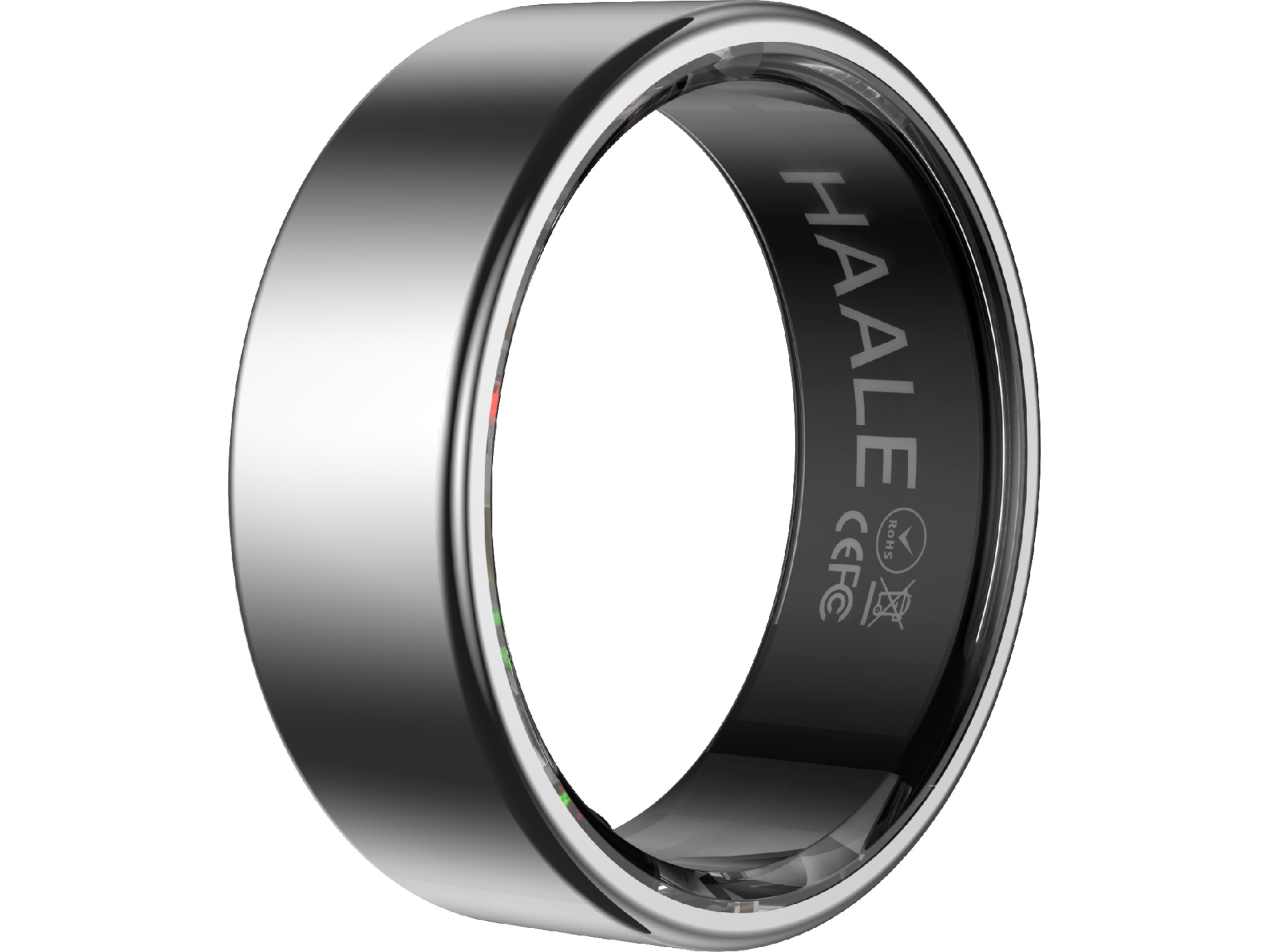 Haale II Smart Ring str. 12 (borstad silver) -B-Grade Demo tillbehör till mobiler & smartwatches