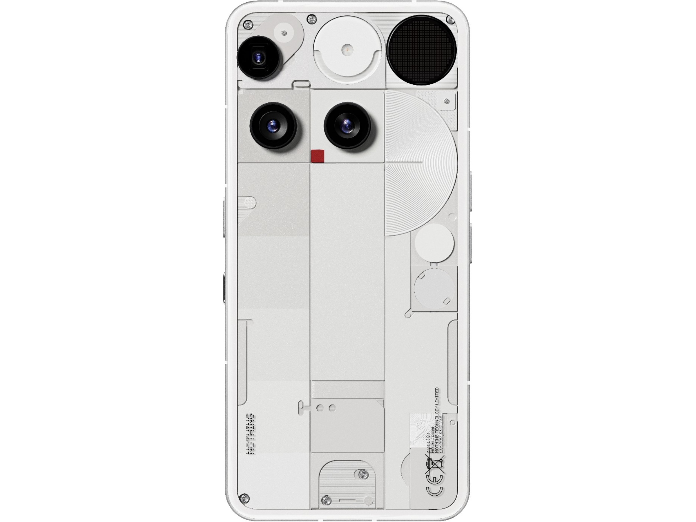 Nothing Phone (3) 512GB (vit) -B-Grade Demo mobiltelefoner