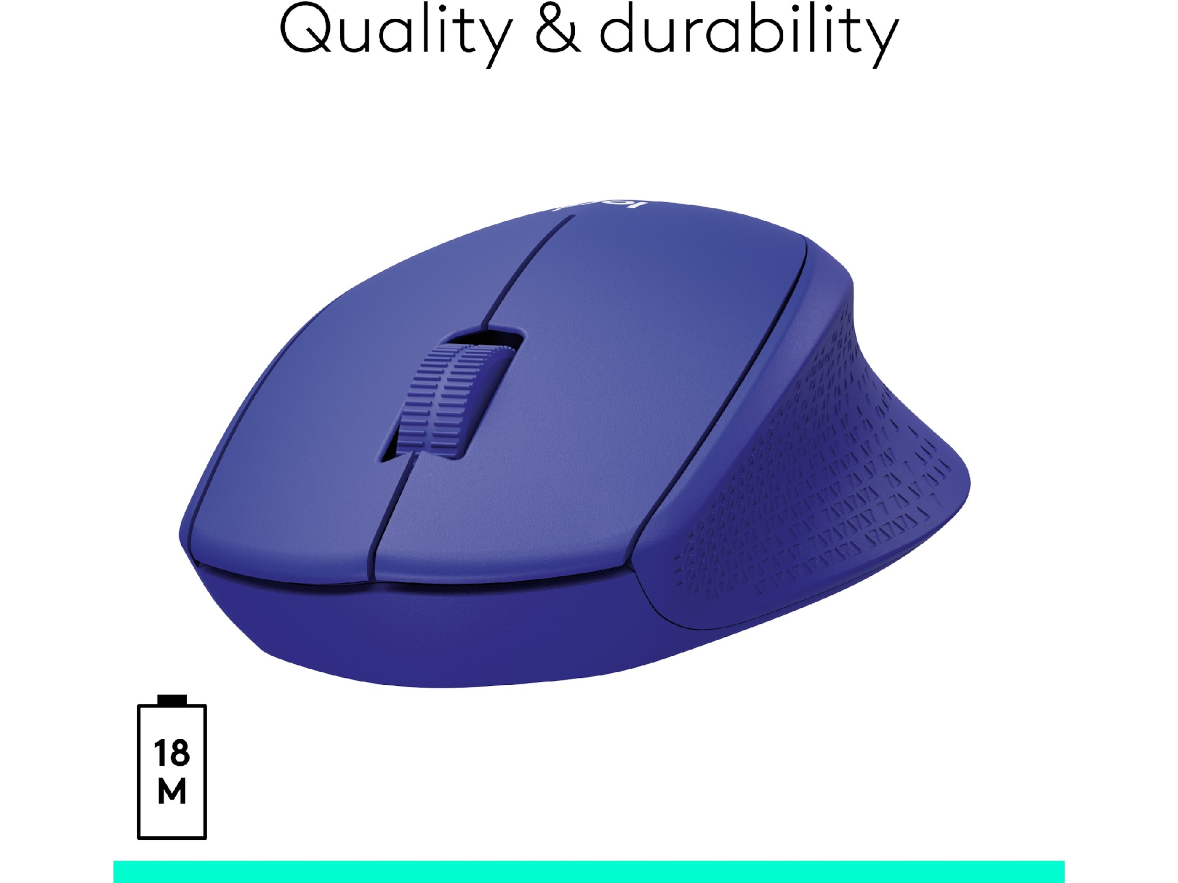 Logitech M330 Silent Plus Trådlös Blå Mus