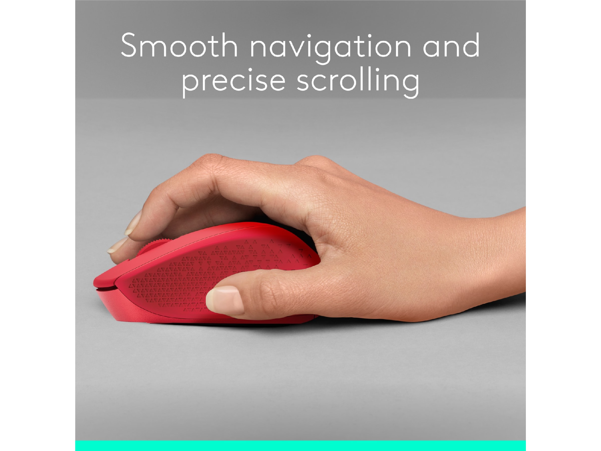 Logitech M330 Silent Plus Trådlös Röd Mus