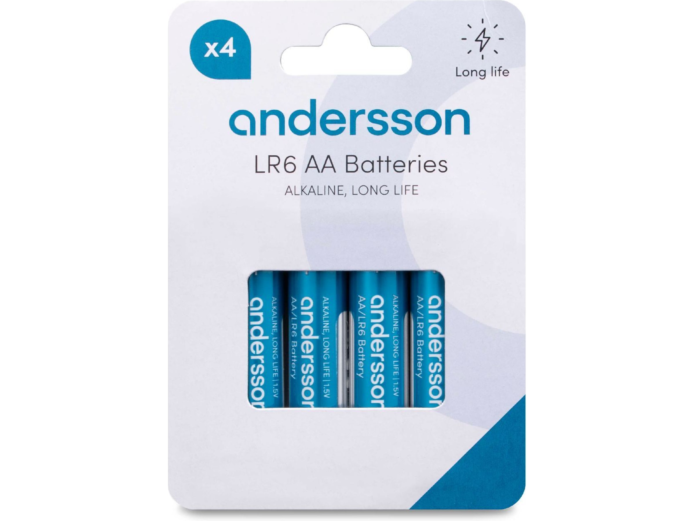 Andersson AA batteri, 4-pk Batterier för allmänt bruk
