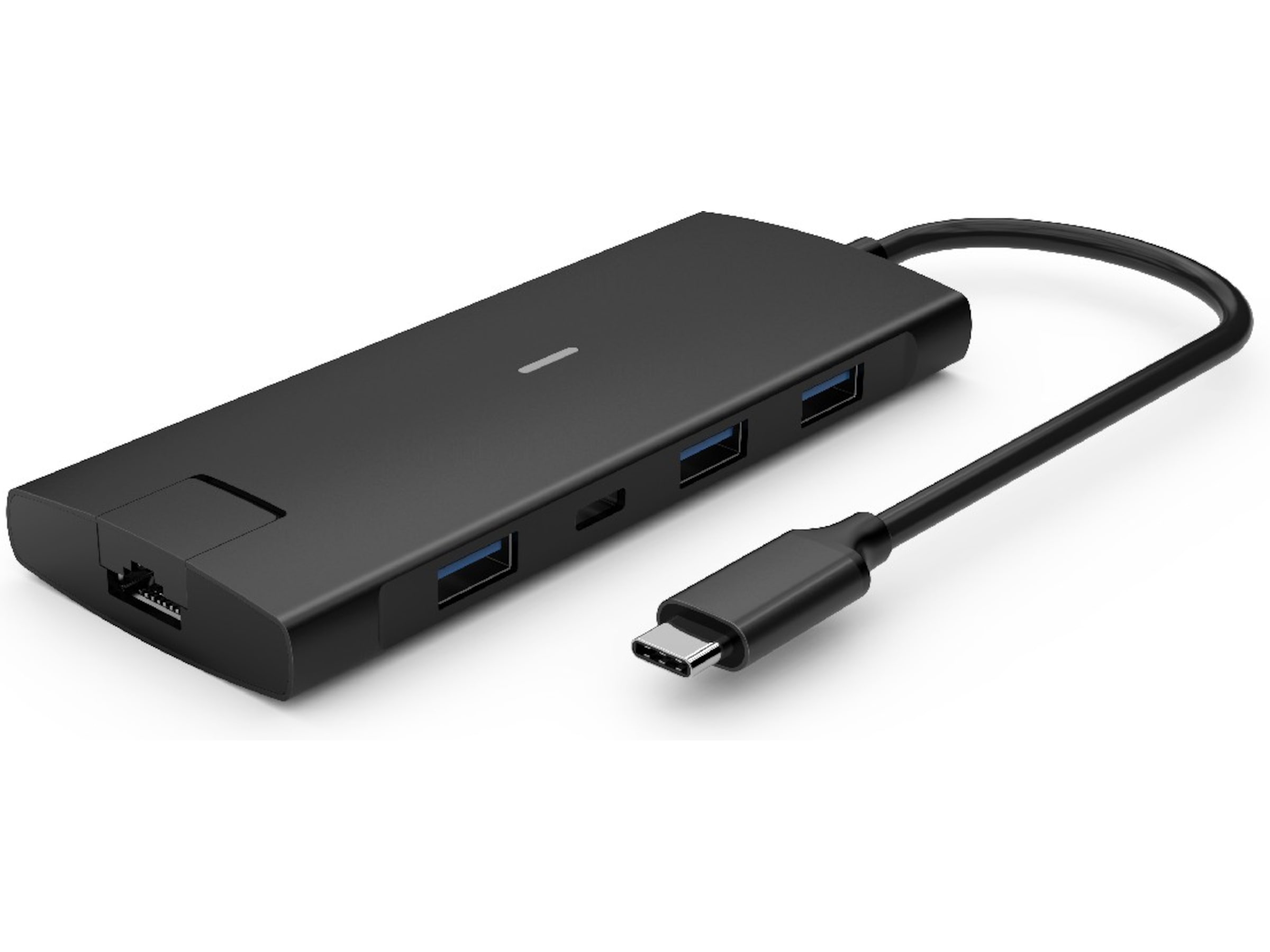 iiglo 8-i-1 Slim MultiPort Docking (svart) Dockningsstation och USB-hub