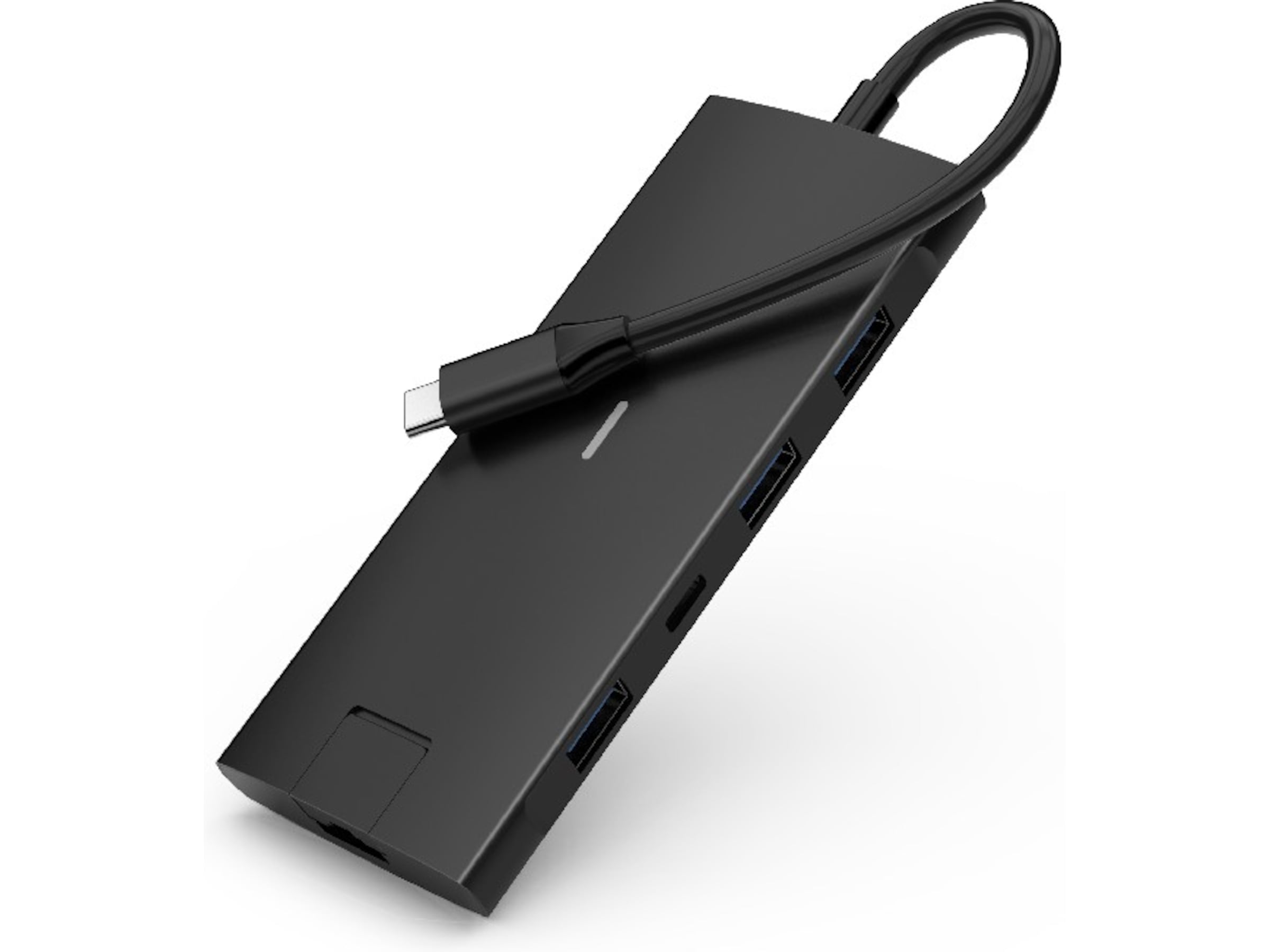 iiglo 8-i-1 Slim MultiPort Docking (svart) Dockningsstation och USB-hub