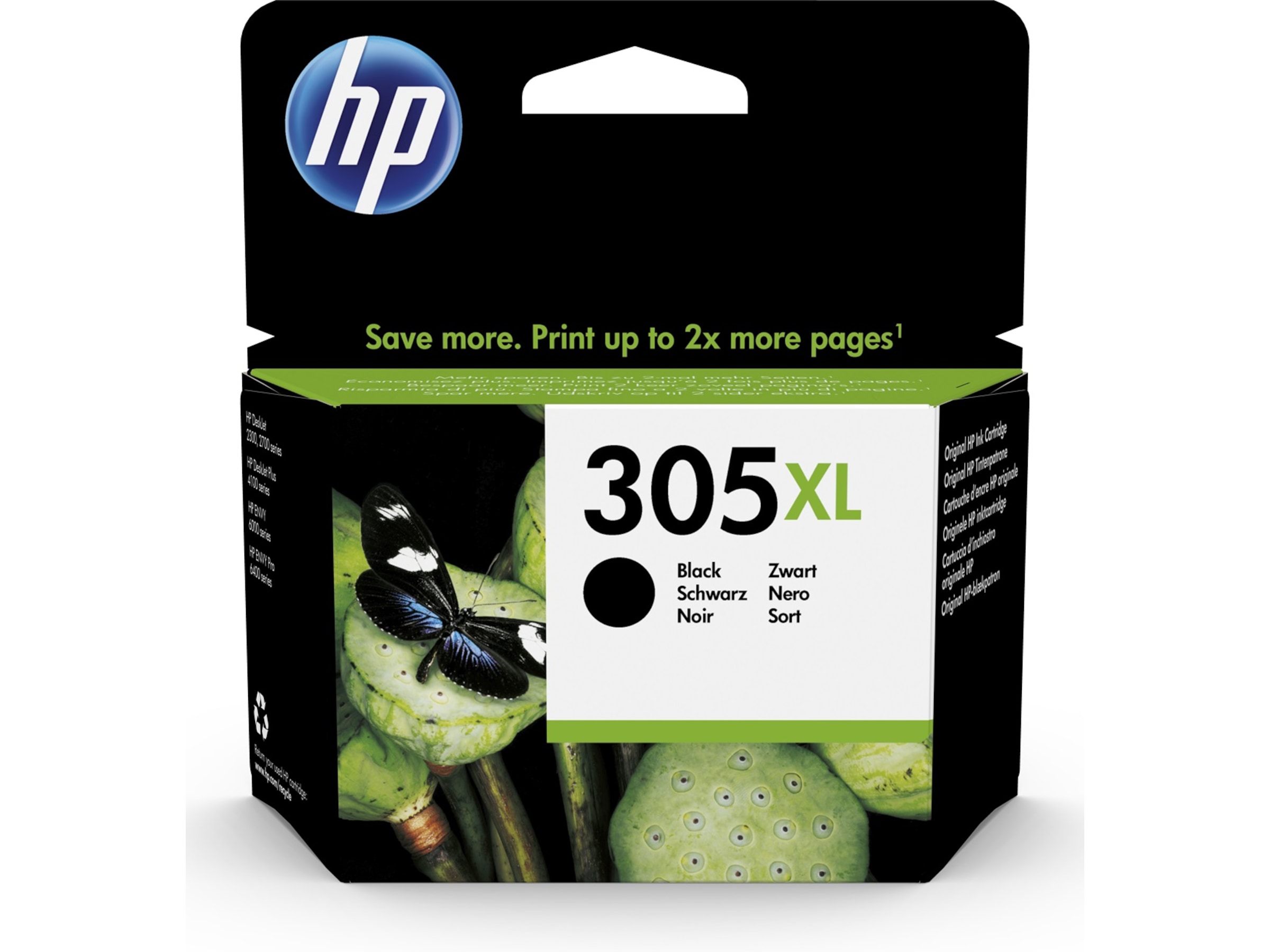 HP Bläck 305XL svart Bläckpatron