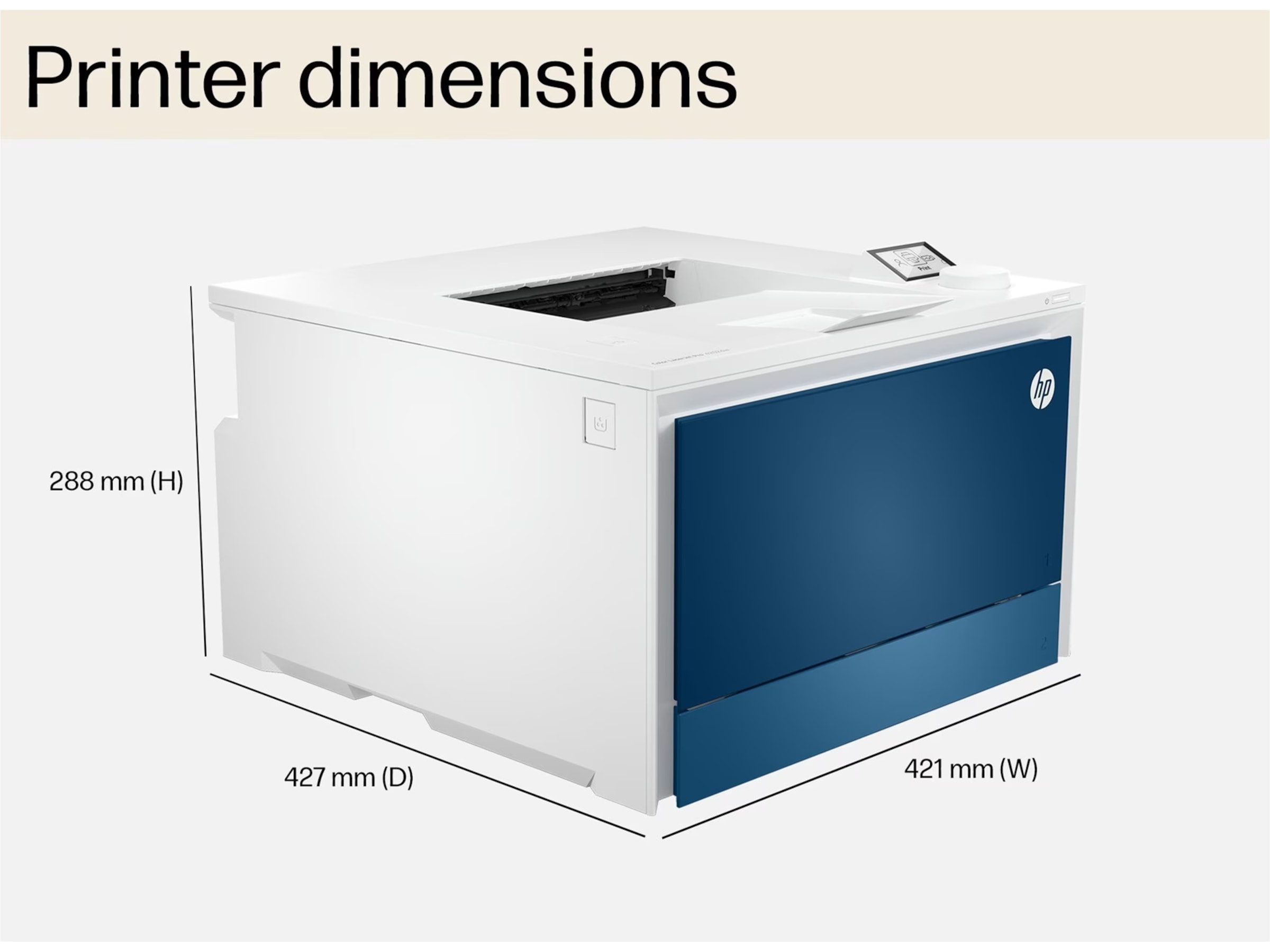 HP Color LaserJet Pro 4202dw laserskrivare Skrivare