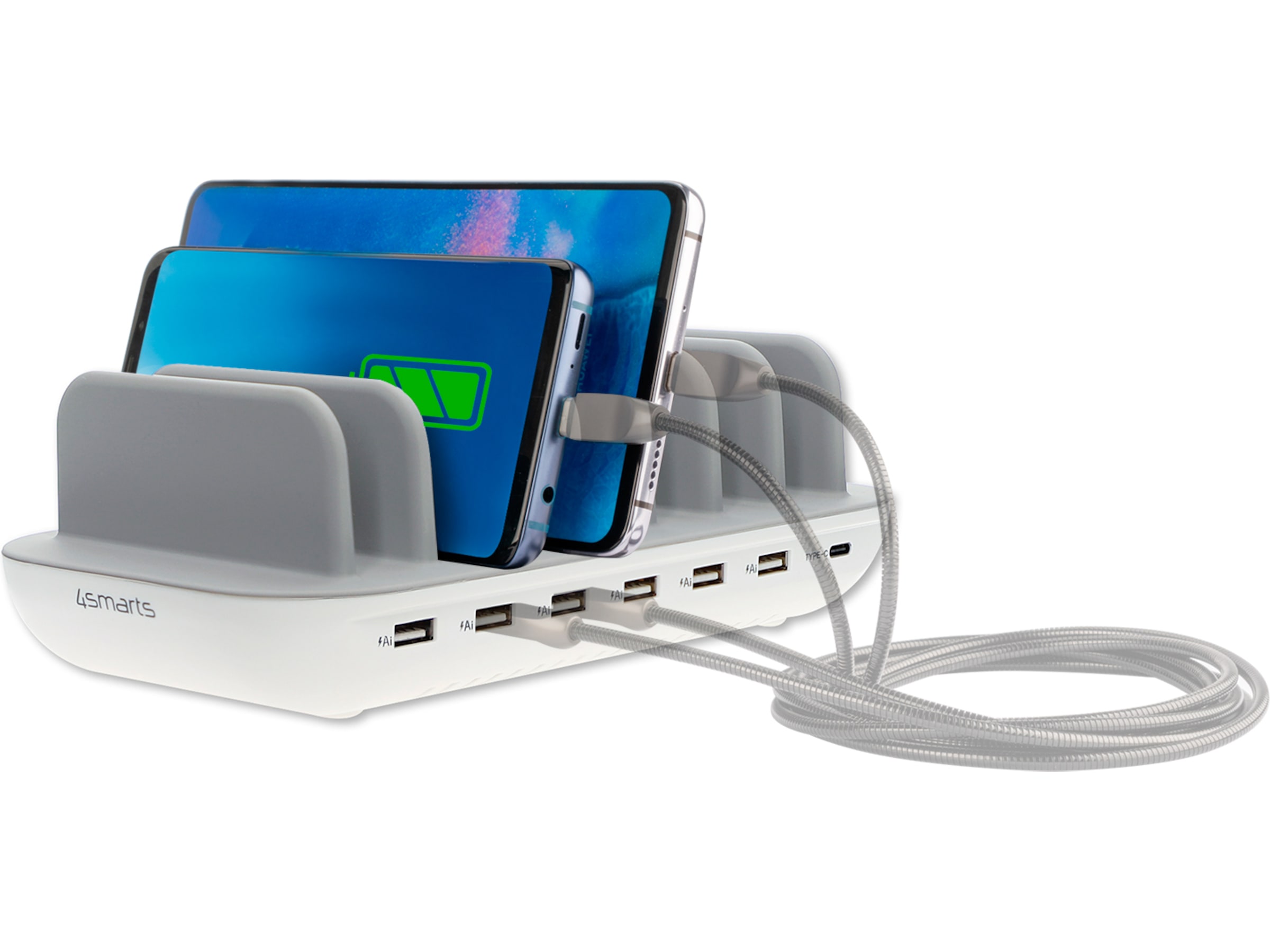 4smarts Office 60W Laddstation (vit) Mobilladdare