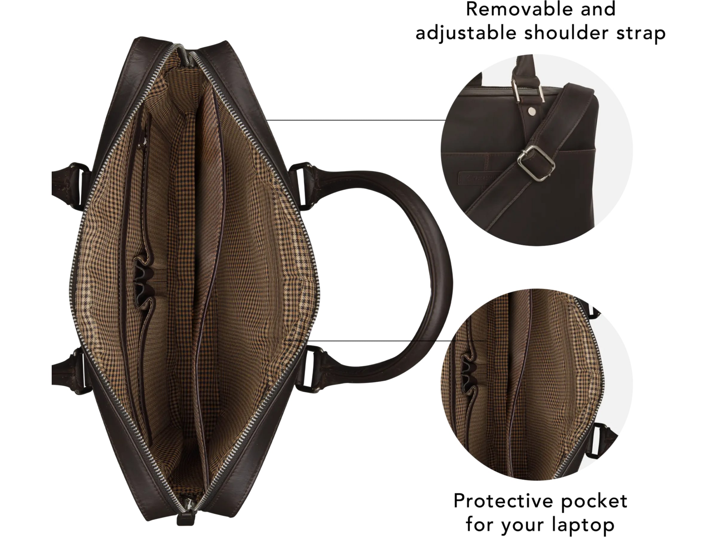 dbramante1928 Rosenborg 16" PC väska (hunter dark) Ryggsäck, väska och fodral