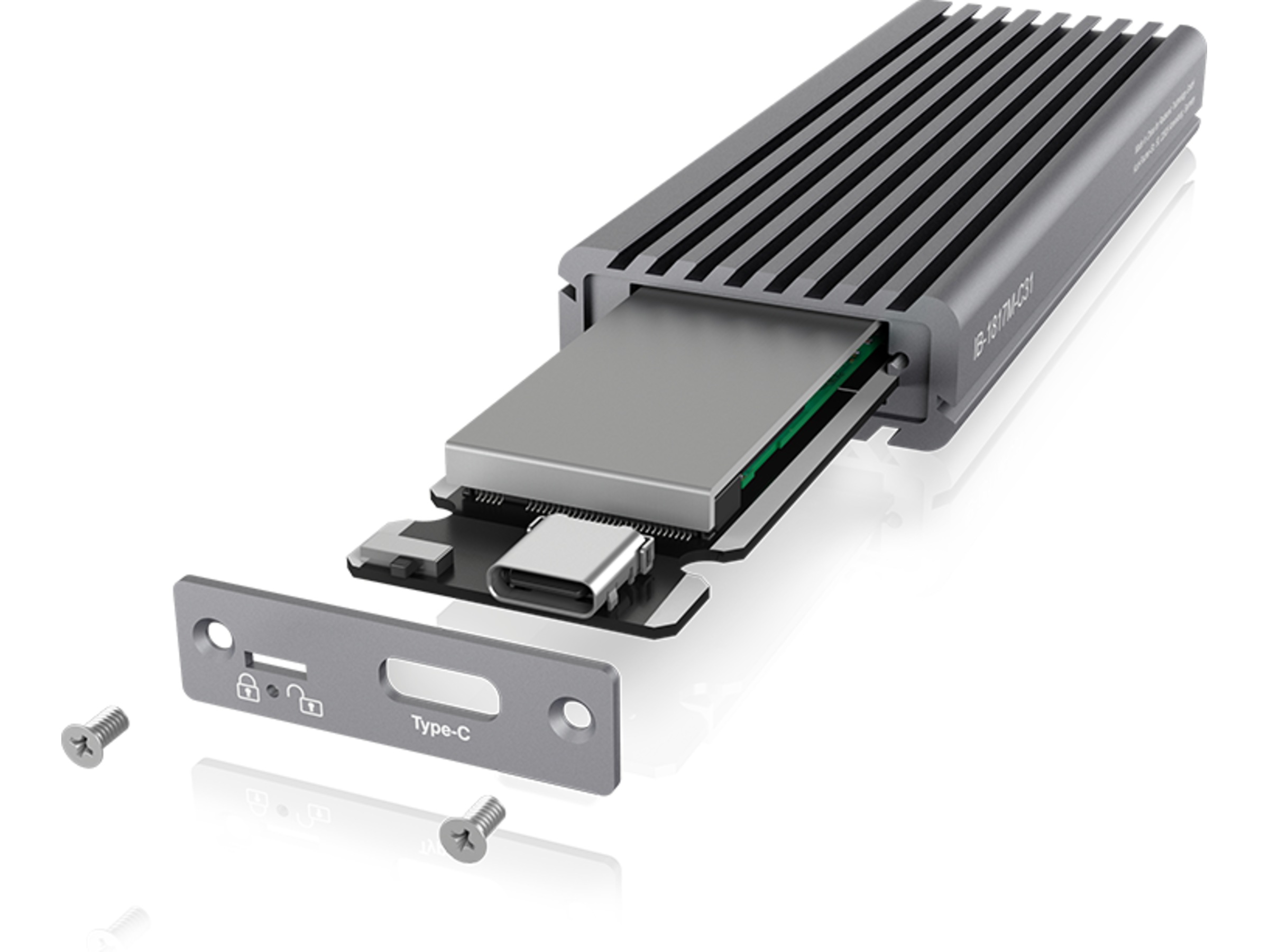 ICY BOX External Type-C enclosure for M.2 Hårddisk