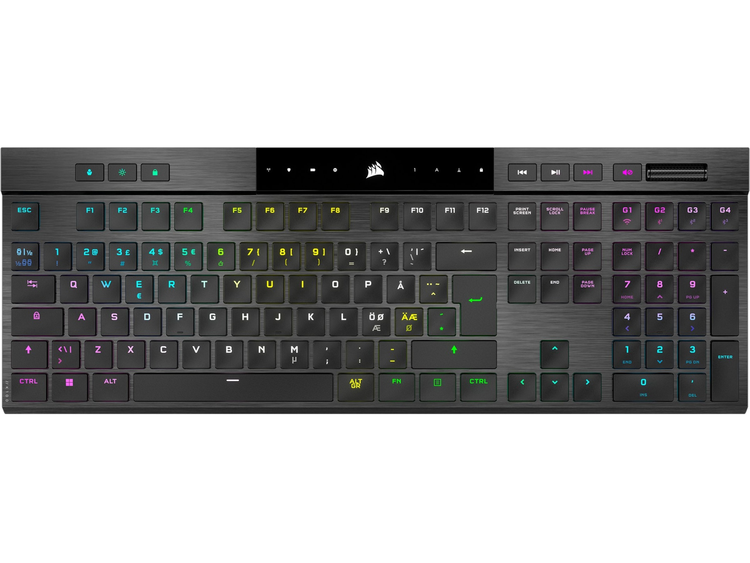 Corsair K100 Air Trådlöst Gamingtangentbord RGB (svart) Gamingtangentbord