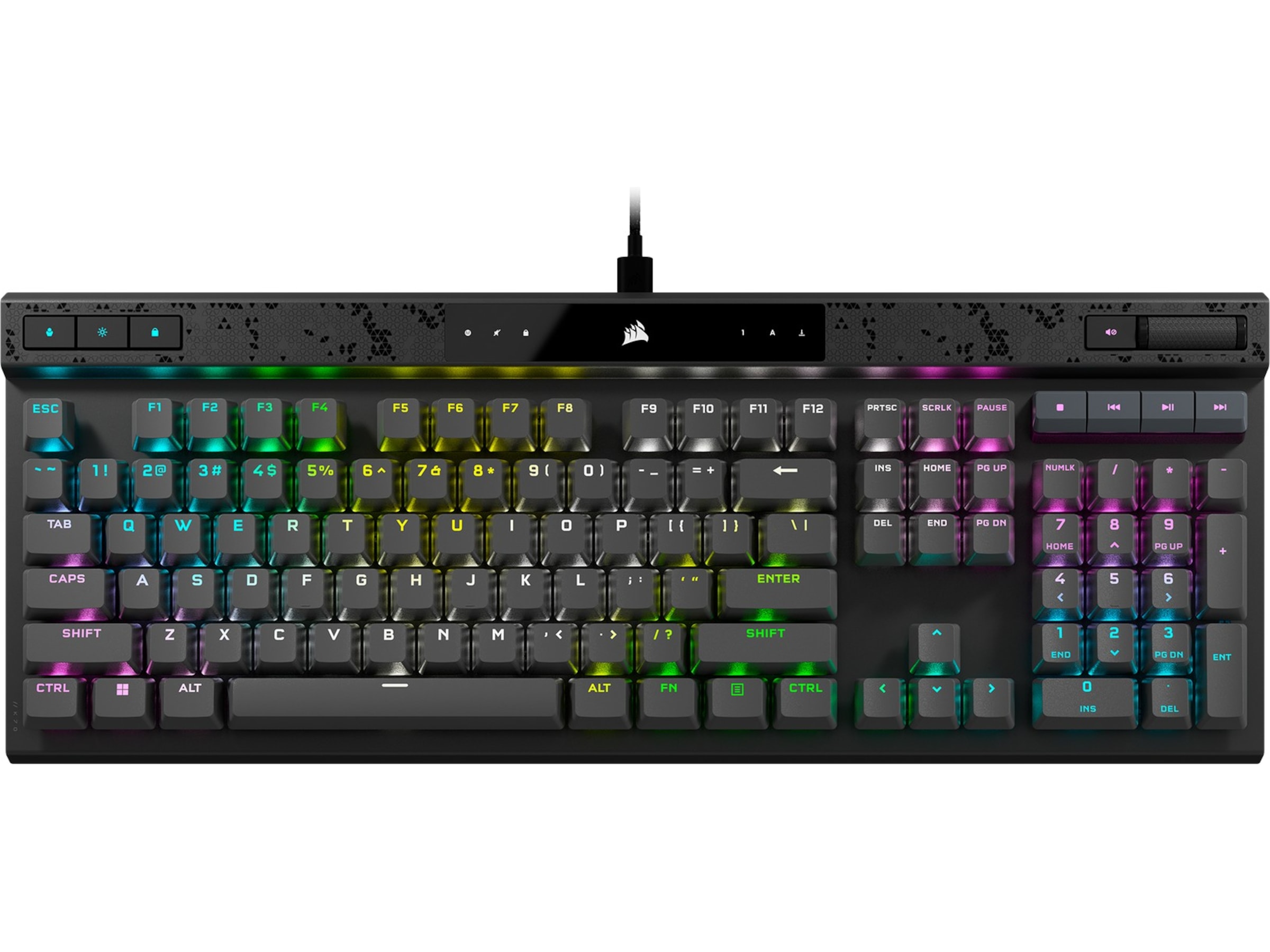 Corsair K70 MAX RGB Gamingtangentbord (svart) Gamingtangentbord