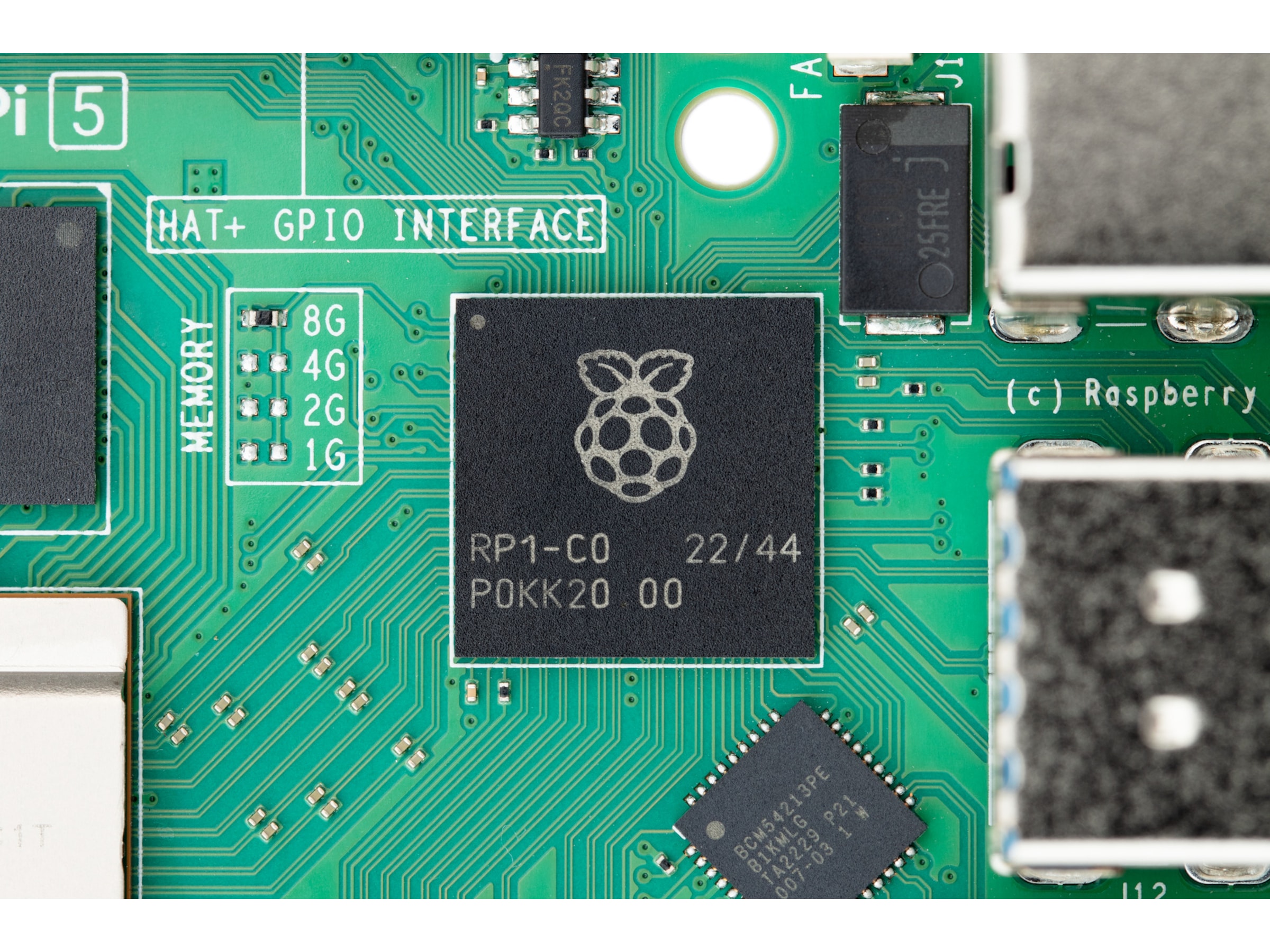 Raspberry Pi 5 Model B, 8GB RAM Integrerad CPU