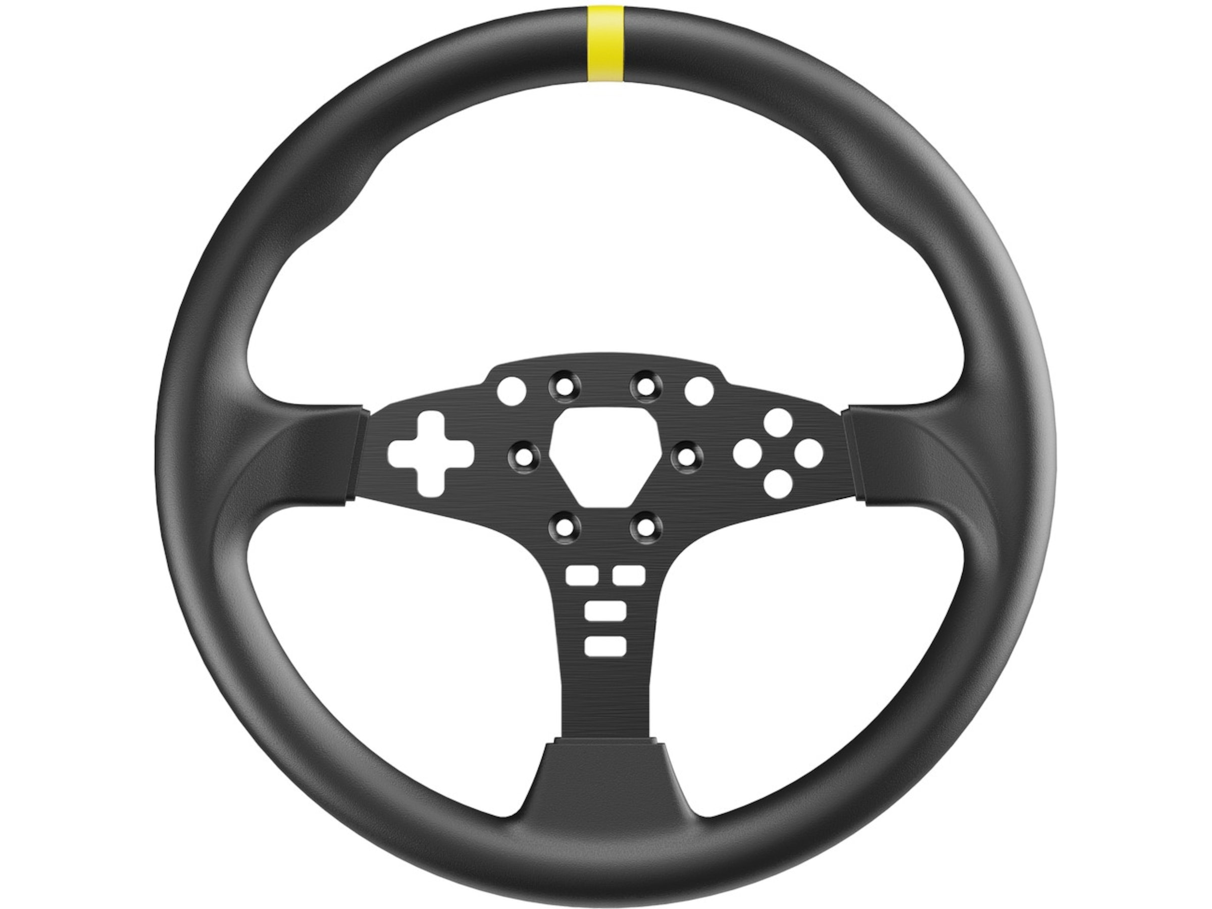 Moza Racing 12-inch Round Wheel Mod for ES Ratt och pedaler