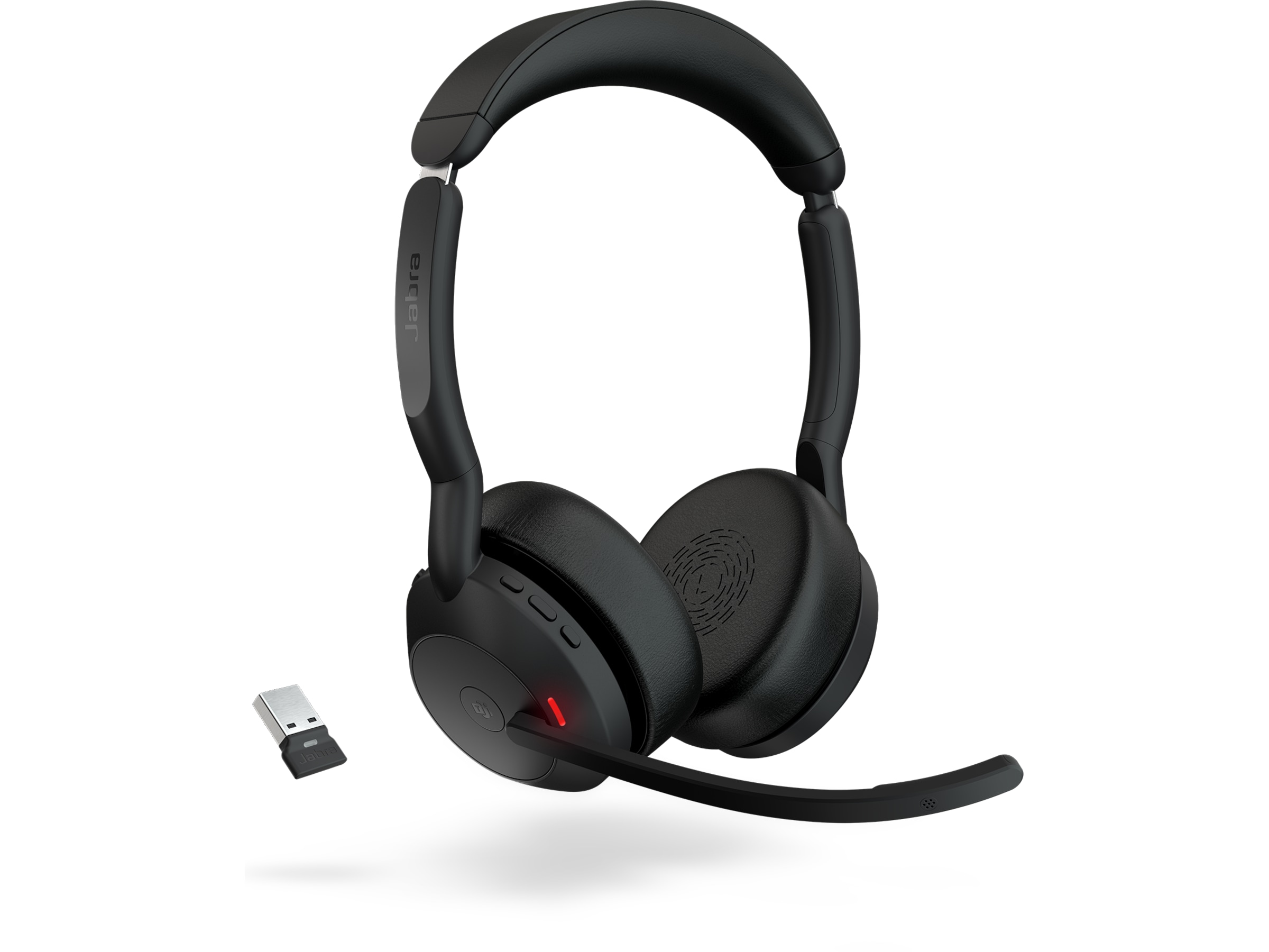 Jabra Evolve2 55 Link380a MS Teams Stereo Stand Trådlöst headset