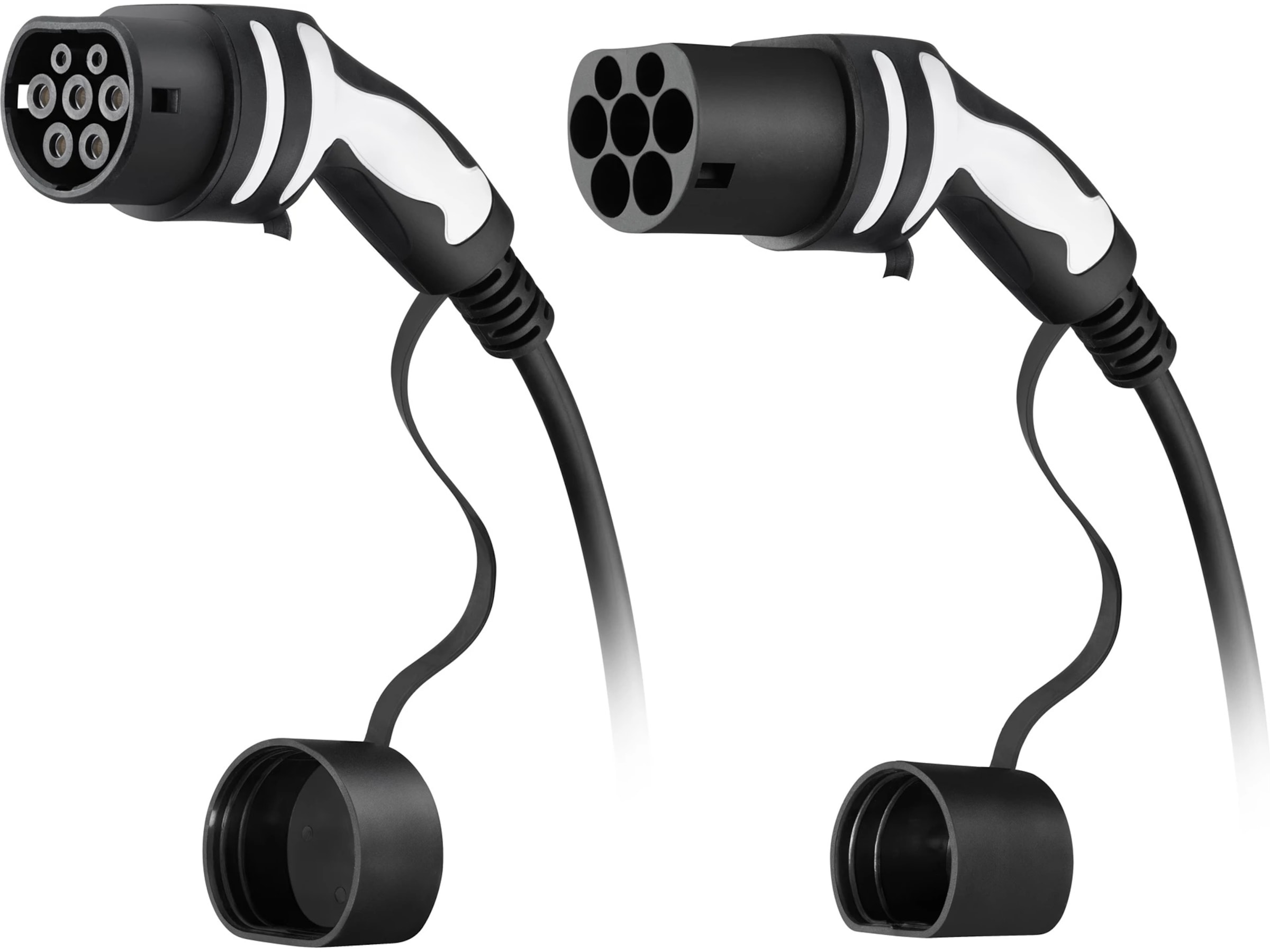 Freev EV-Charge 3000 Typ 2 laddningskabel 5m (svart/vit) Elektriska billaddningskablar