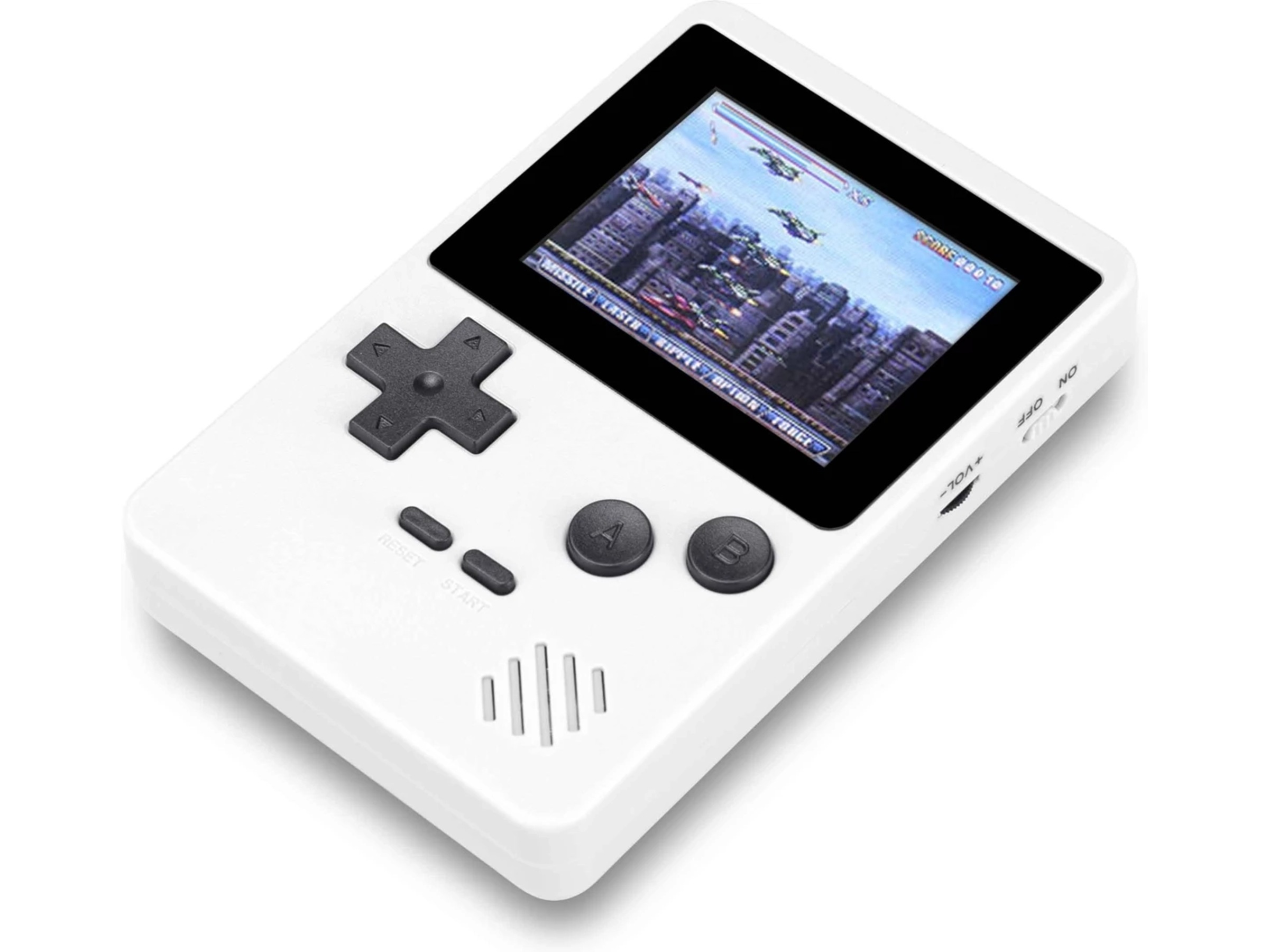 Gaming Tech CT-885 8-bit portabel spelkonsol (vit) Handhållna spelkonsoler