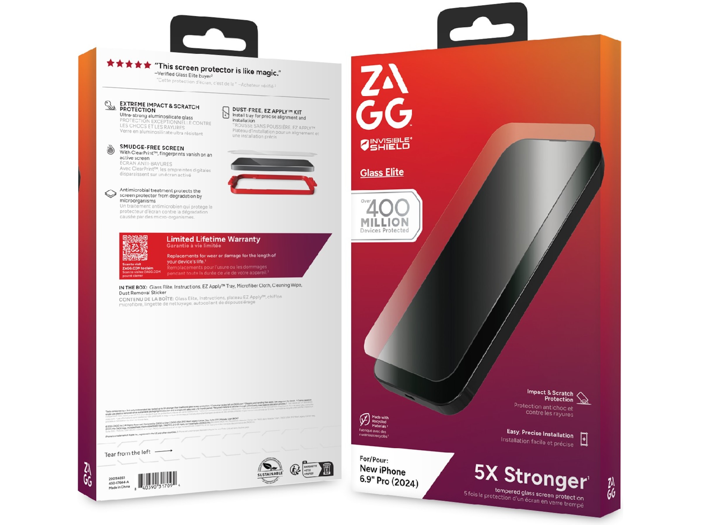 InvisibleShield Glass Elite iPhone 16 Pro Max Skärmskydd Skärmskydd mobiltelefon