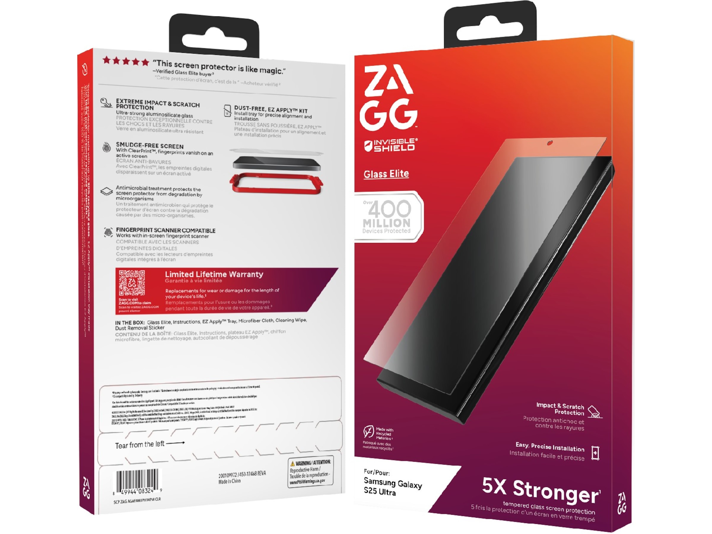 ZAGG Galaxy S25 Ultra Glass Elite Skärmskydd Skärmskydd mobiltelefon