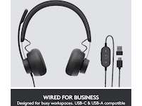 Logitech Zone Wired headset Graphite Headset