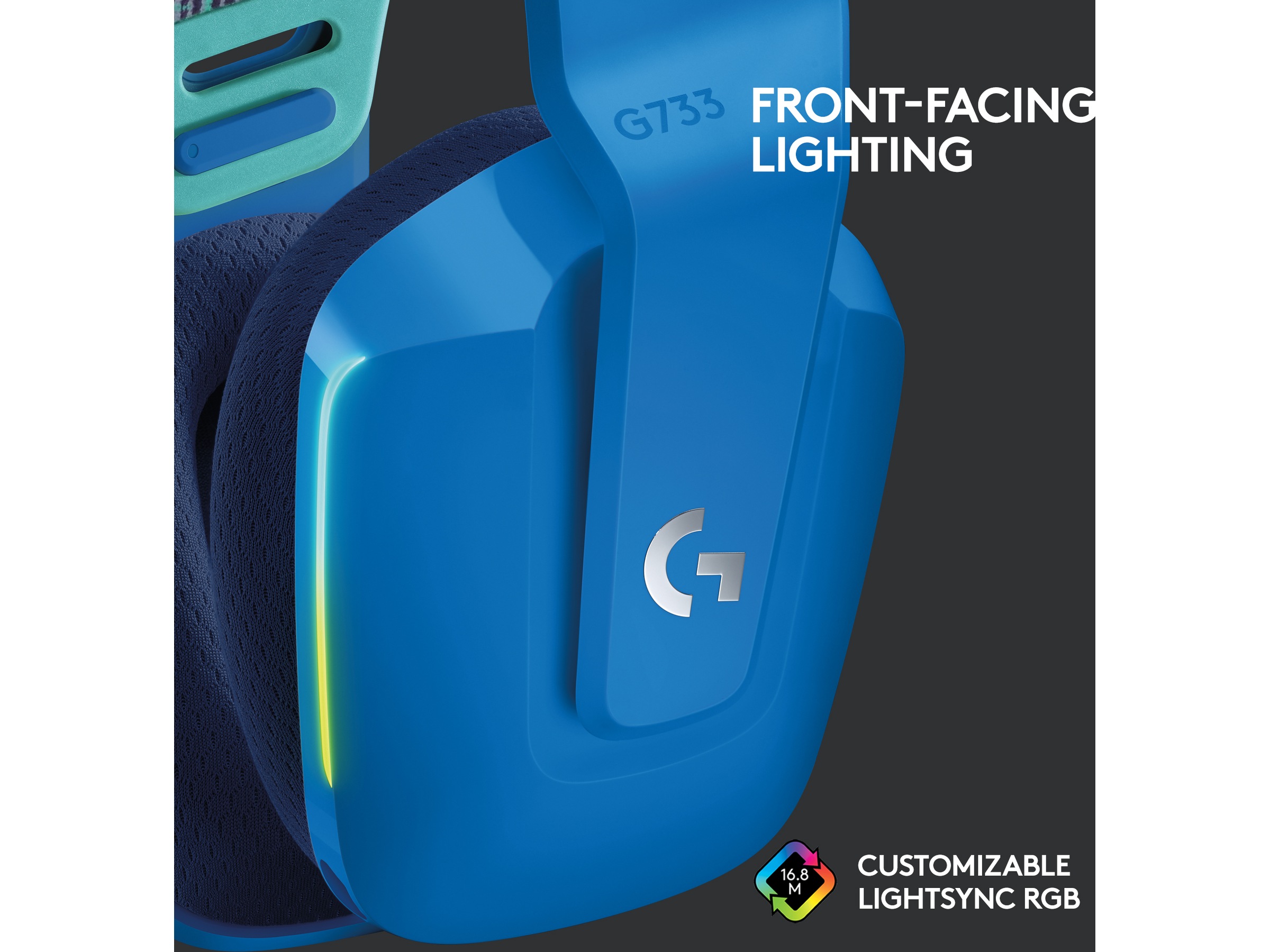 Logitech G733 LIGHTSPEED Trådlöst Gaming Headset (blå) Gamingheadset
