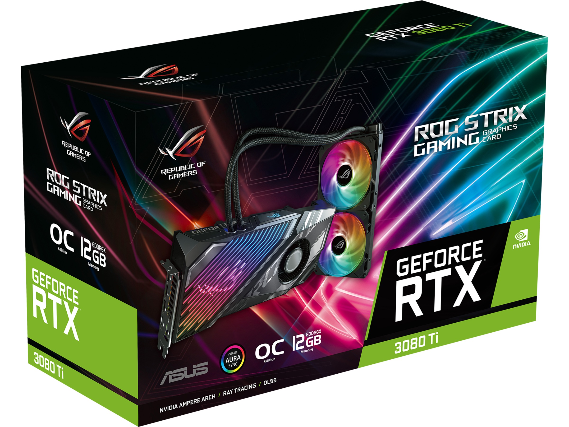 ASUS GeForce RTX3080TI ROG Strix LC OC Grafikkort Komplett se