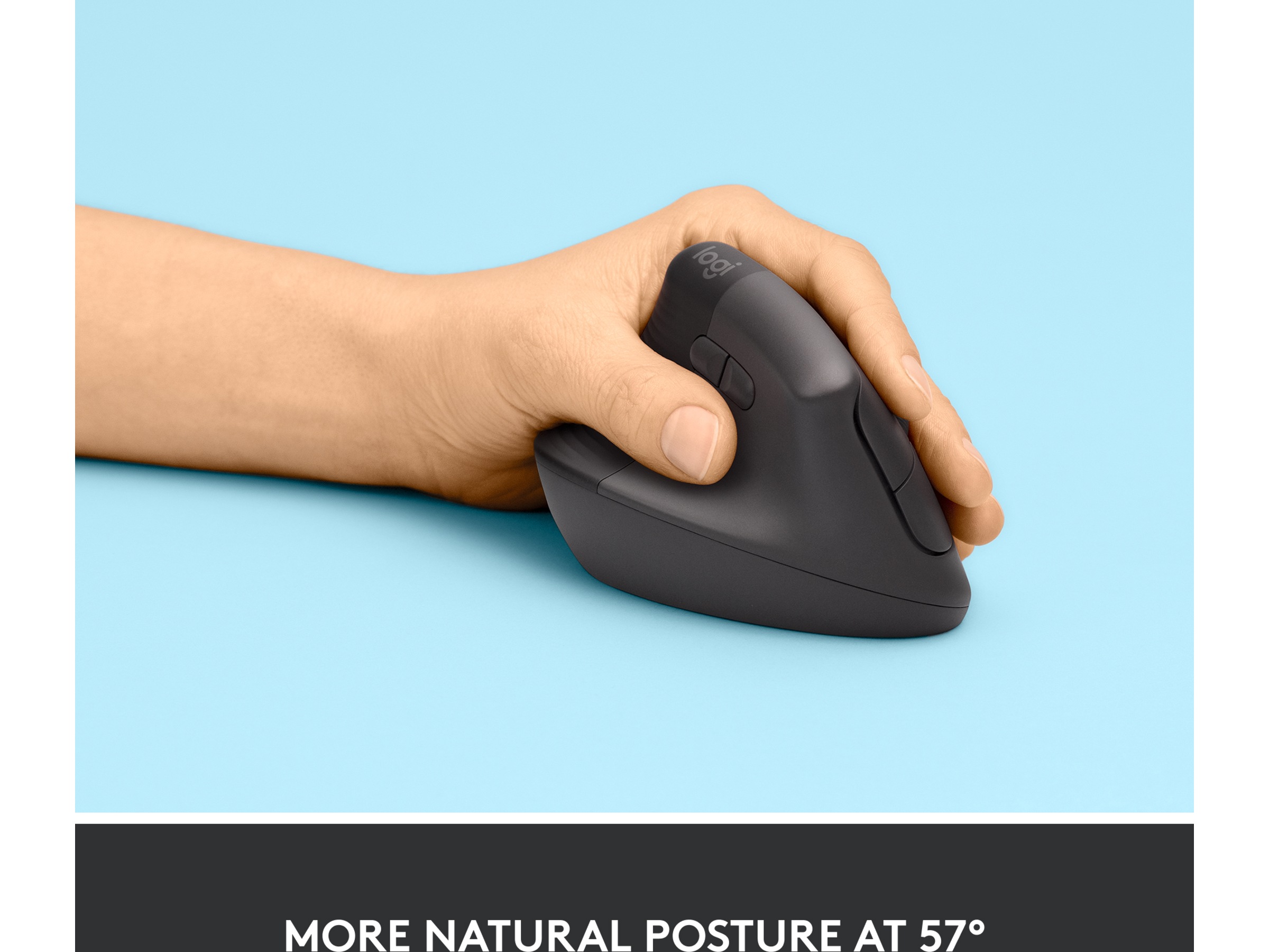 Logitech Lift Vertikal Vänster mus (graphite) Mus