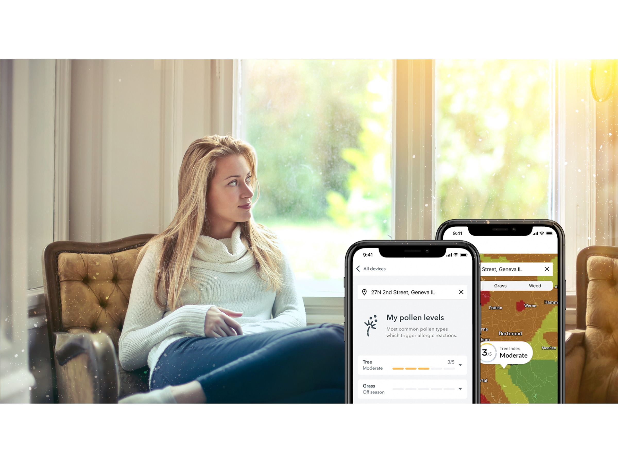 Airthings View Plus luftkvalitetsmätar (vit) -B-Grade Demo hem & hushåll