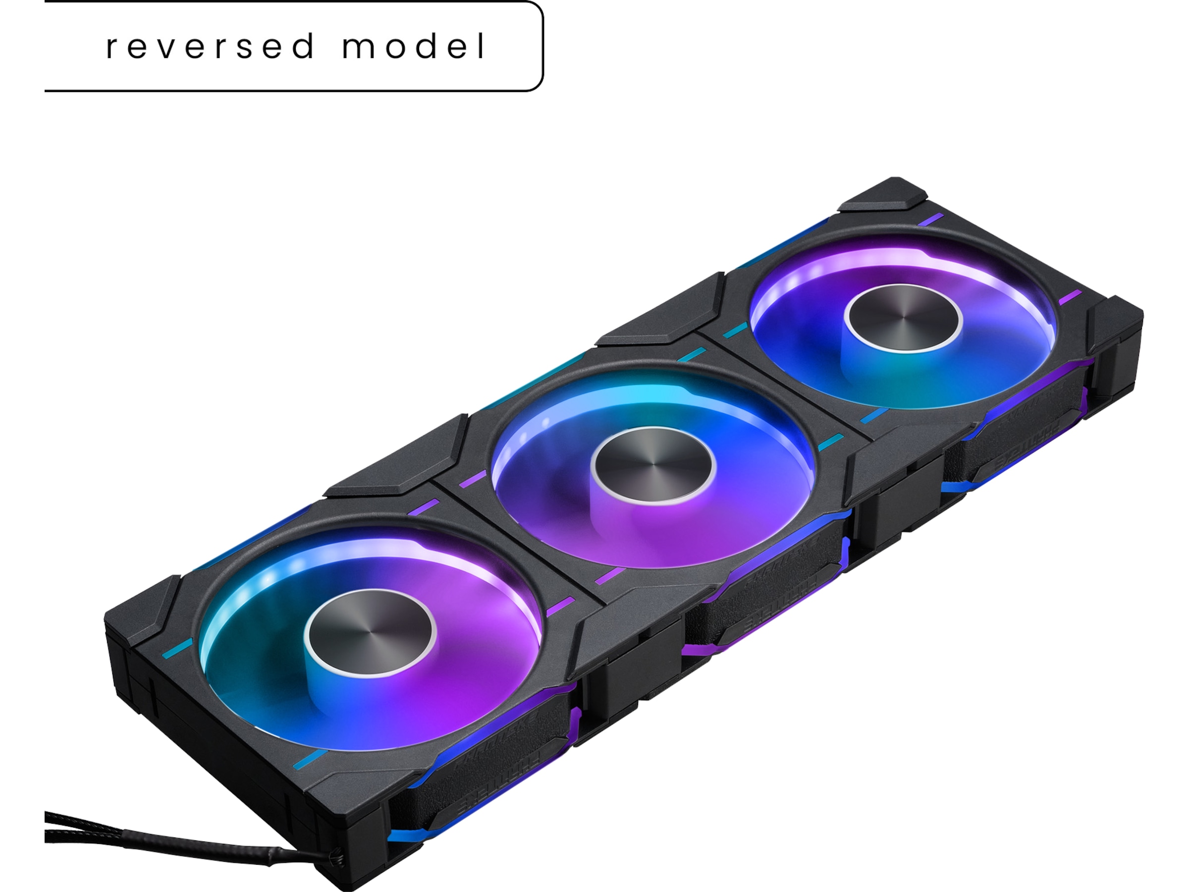 Phanteks D30 120mm Reversed Air Fläkt 3pack (svart) Fläkt