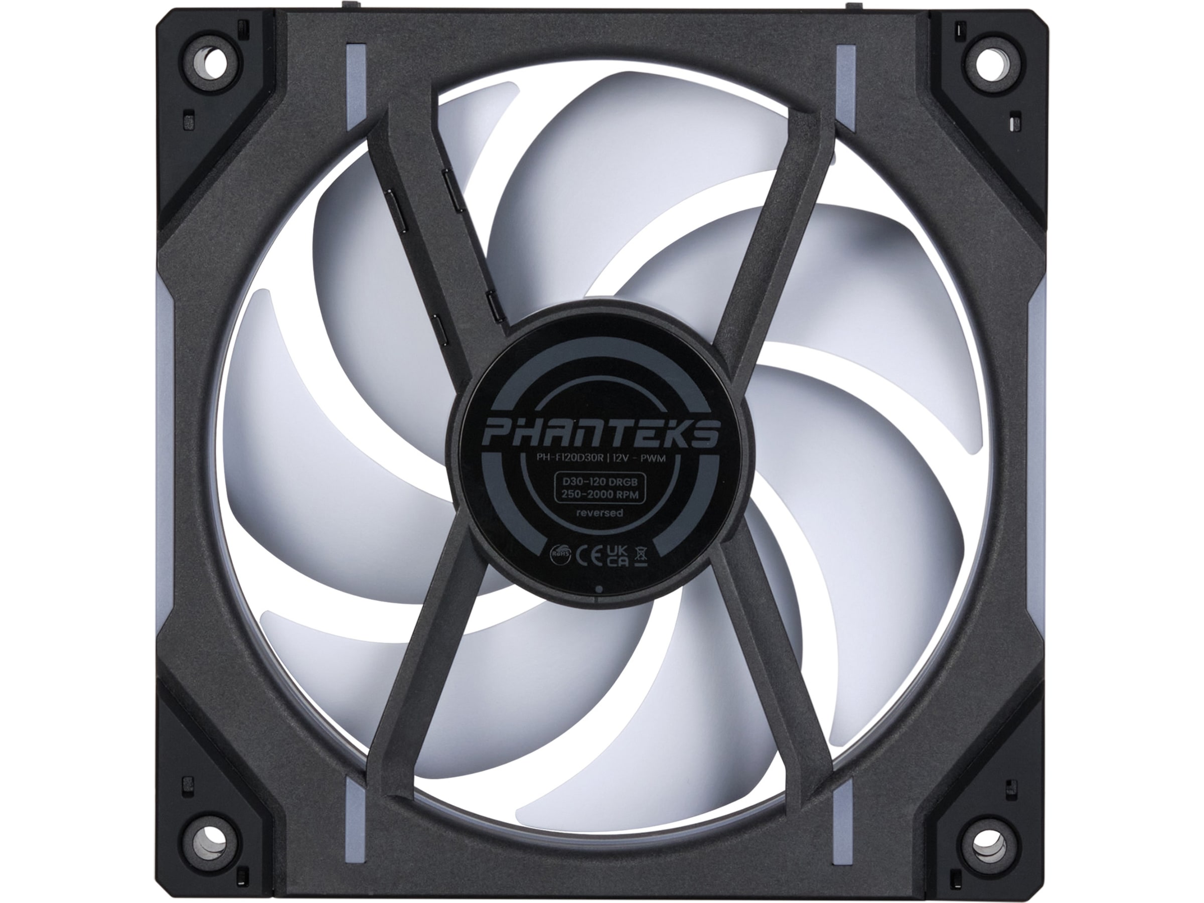 Phanteks D30 120mm Reversed Air Fläkt 3pack (svart) Fläkt
