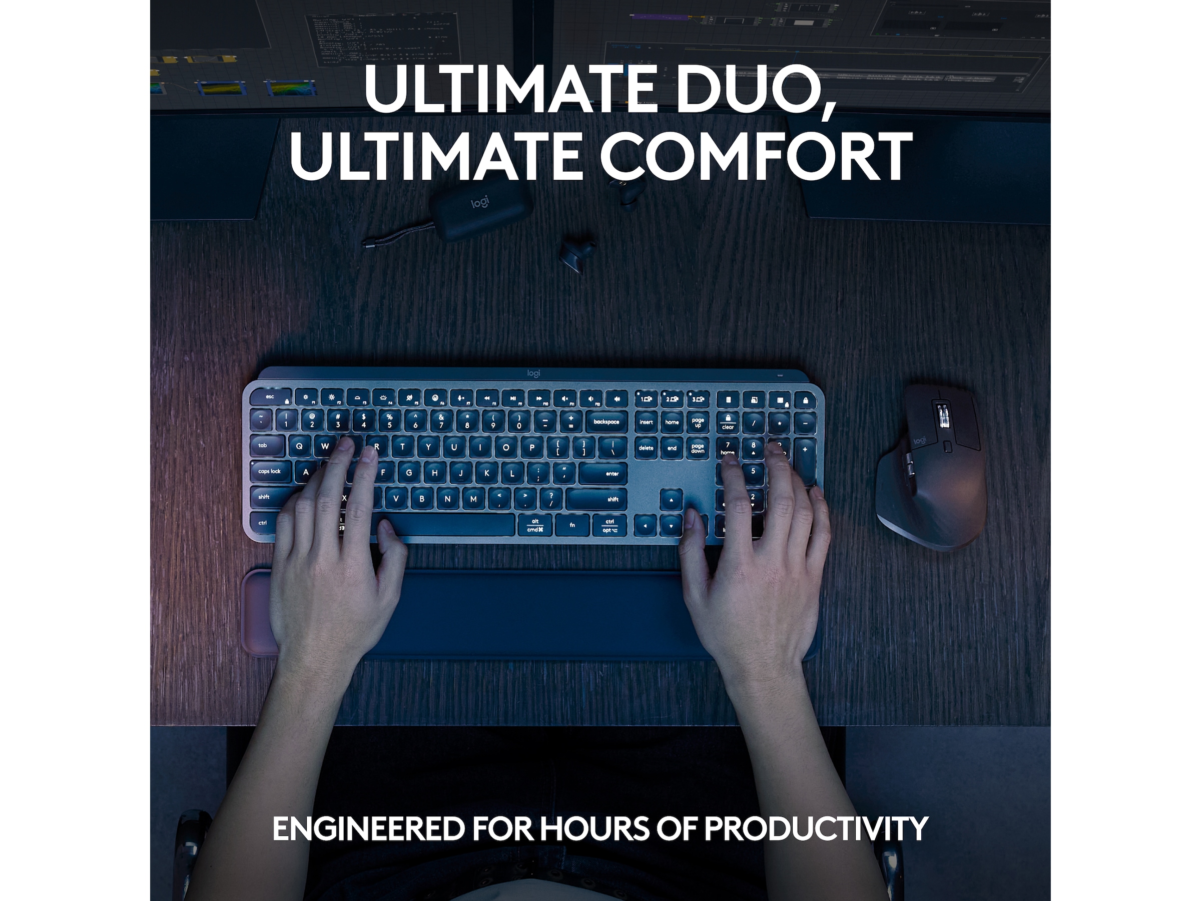 Logitech MX Keys S bundle (graphite) Tangentbord