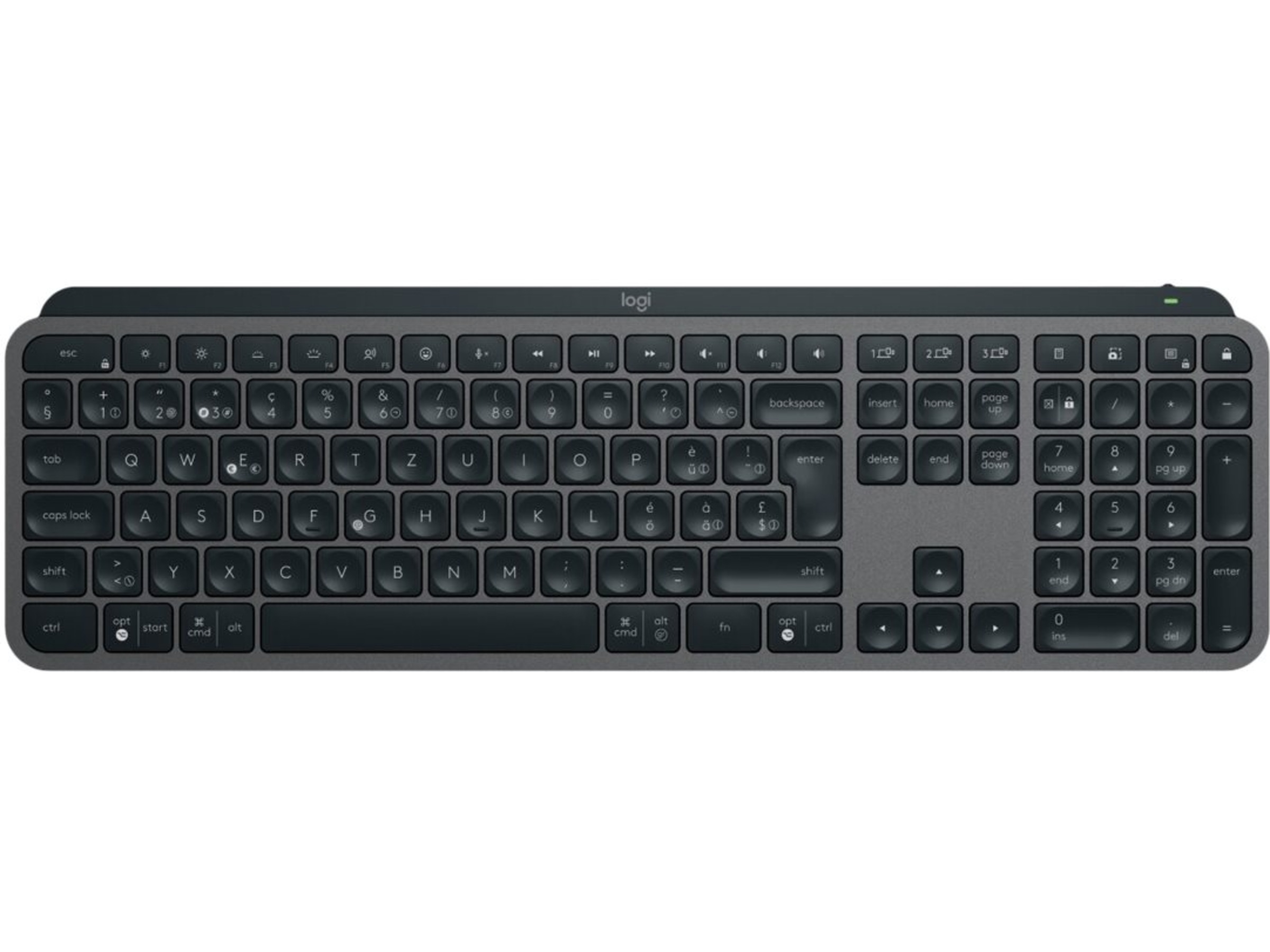 Logitech MX Keys S Trådlöst Tangentbord (graphite) Tangentbord