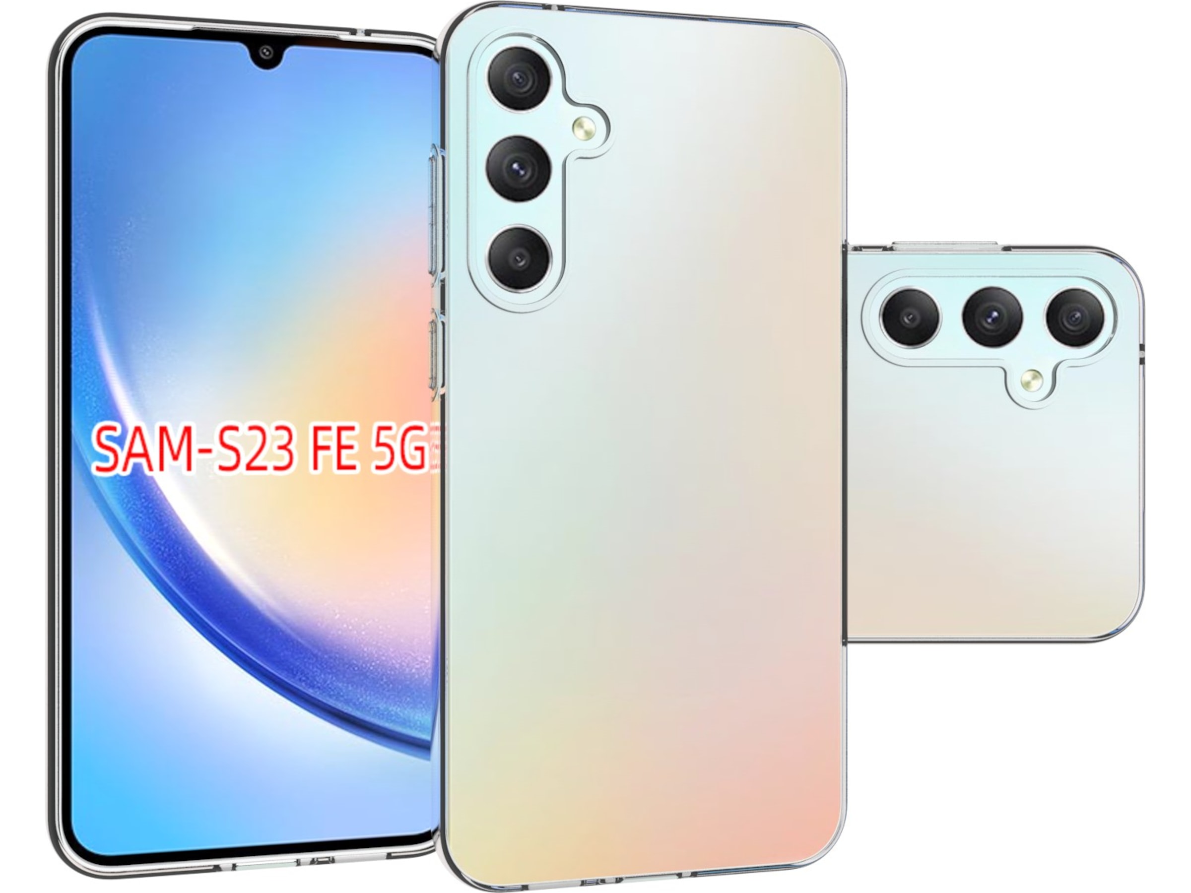 iiglo Galaxy S23 FE Silikonskydd (transparent) Mobilskal