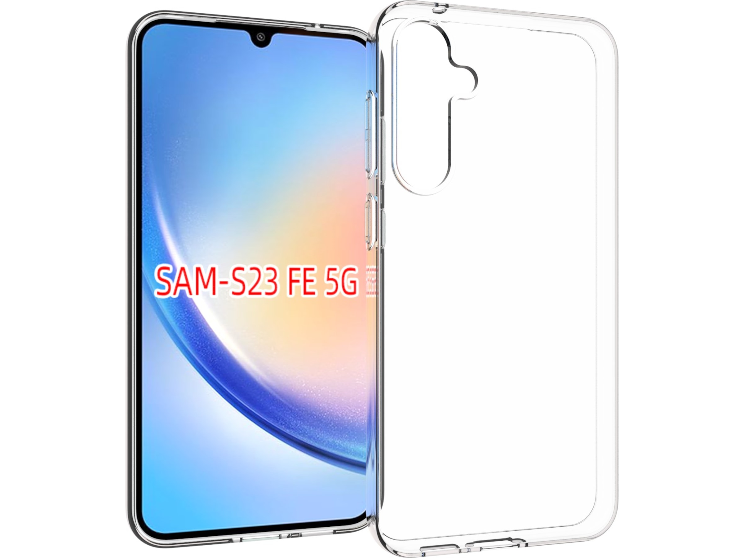 iiglo Galaxy S23 FE Silikonskydd (transparent) Mobilskal