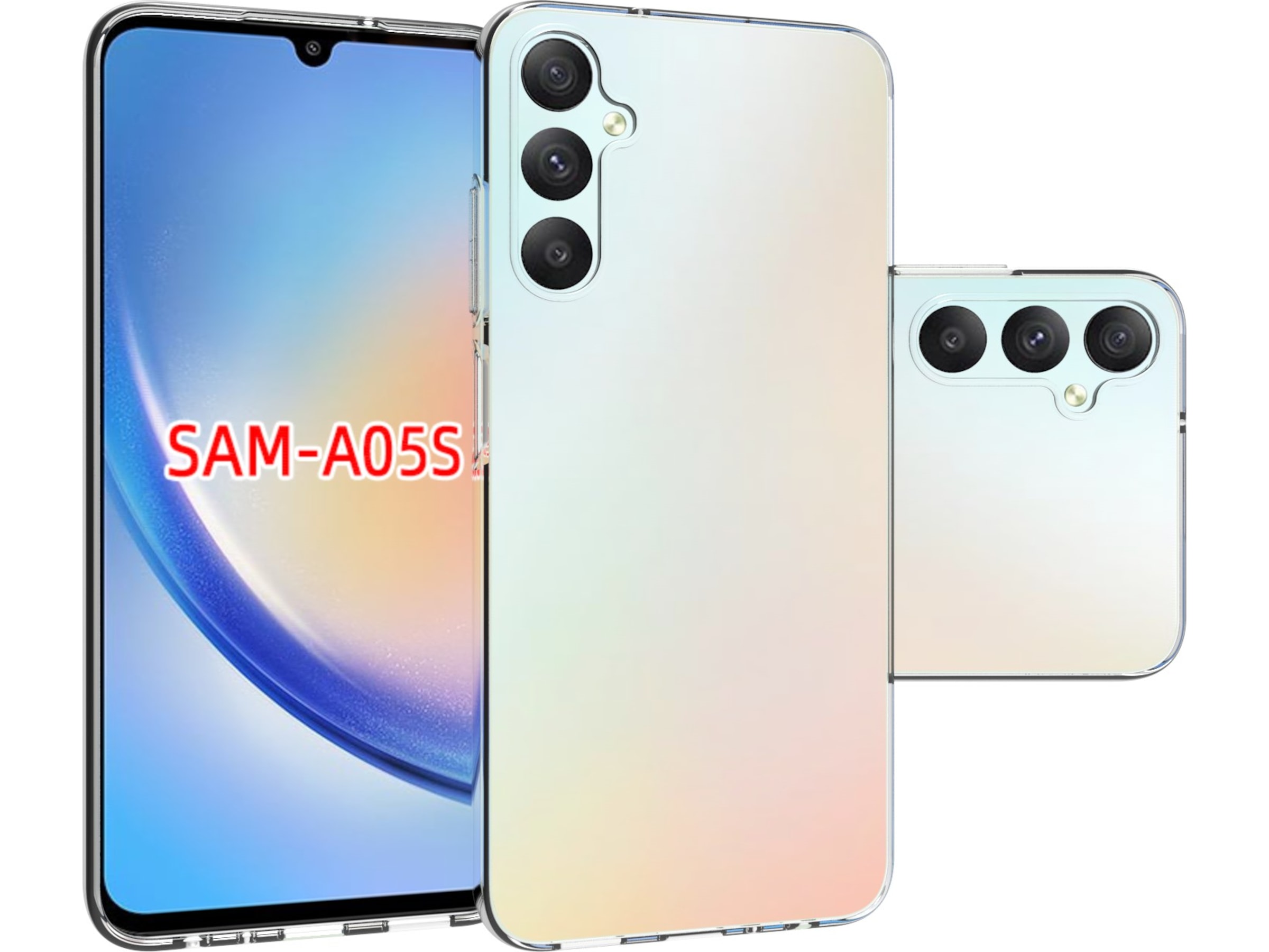 iiglo Galaxy A05S Silikonskydd (transparent) Mobilskal