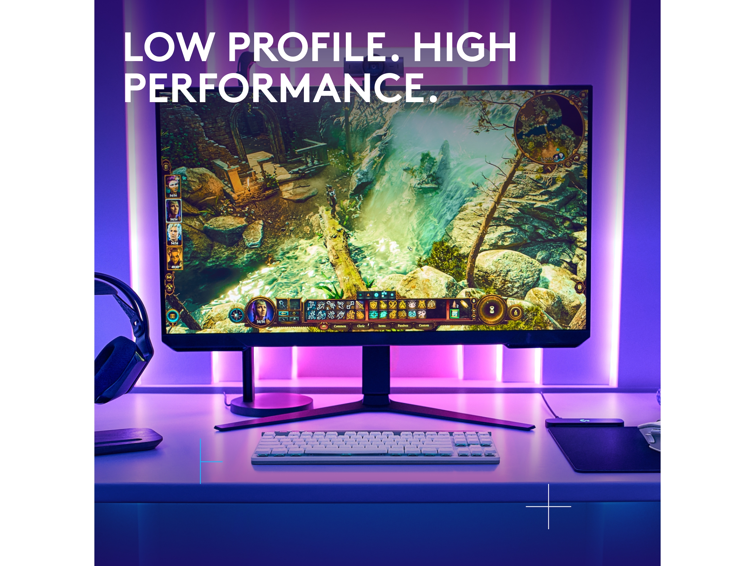 Logitech G G515 Lightspeed Gamingtangentbord (vit) Gamingtangentbord