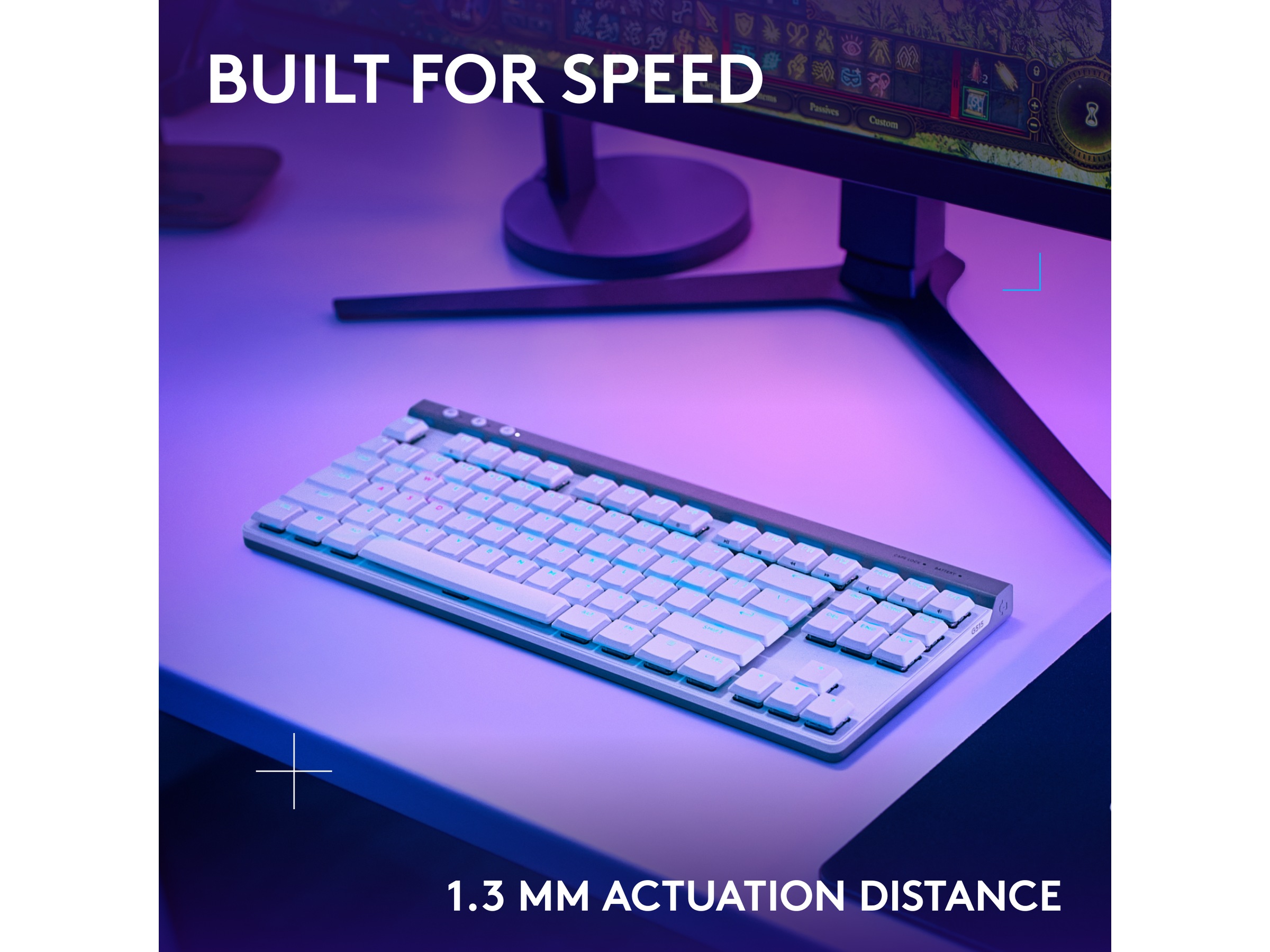 Logitech G G515 Lightspeed Gamingtangentbord (vit) Gamingtangentbord