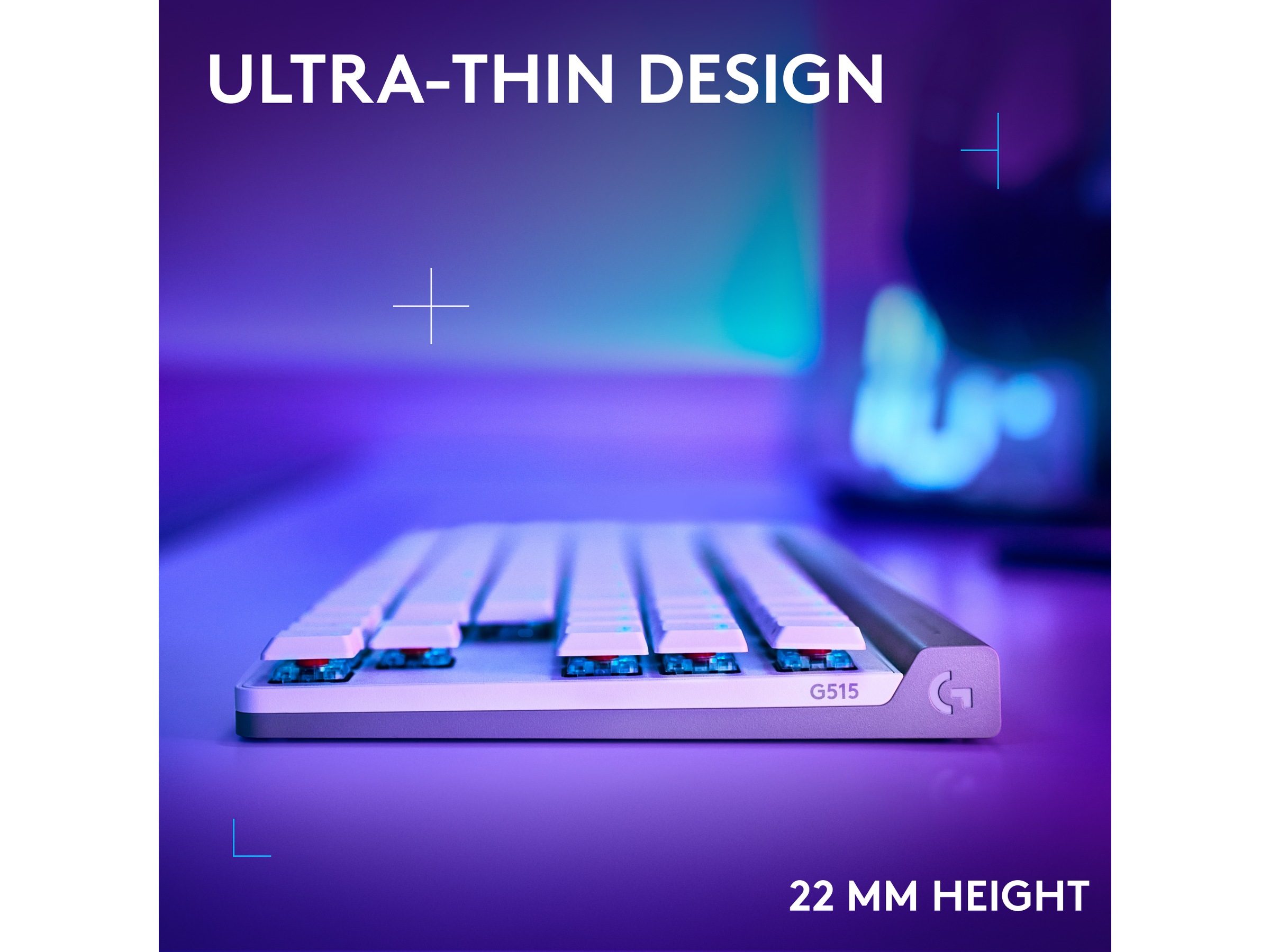 Logitech G G515 Lightspeed Gamingtangentbord (vit) Gamingtangentbord